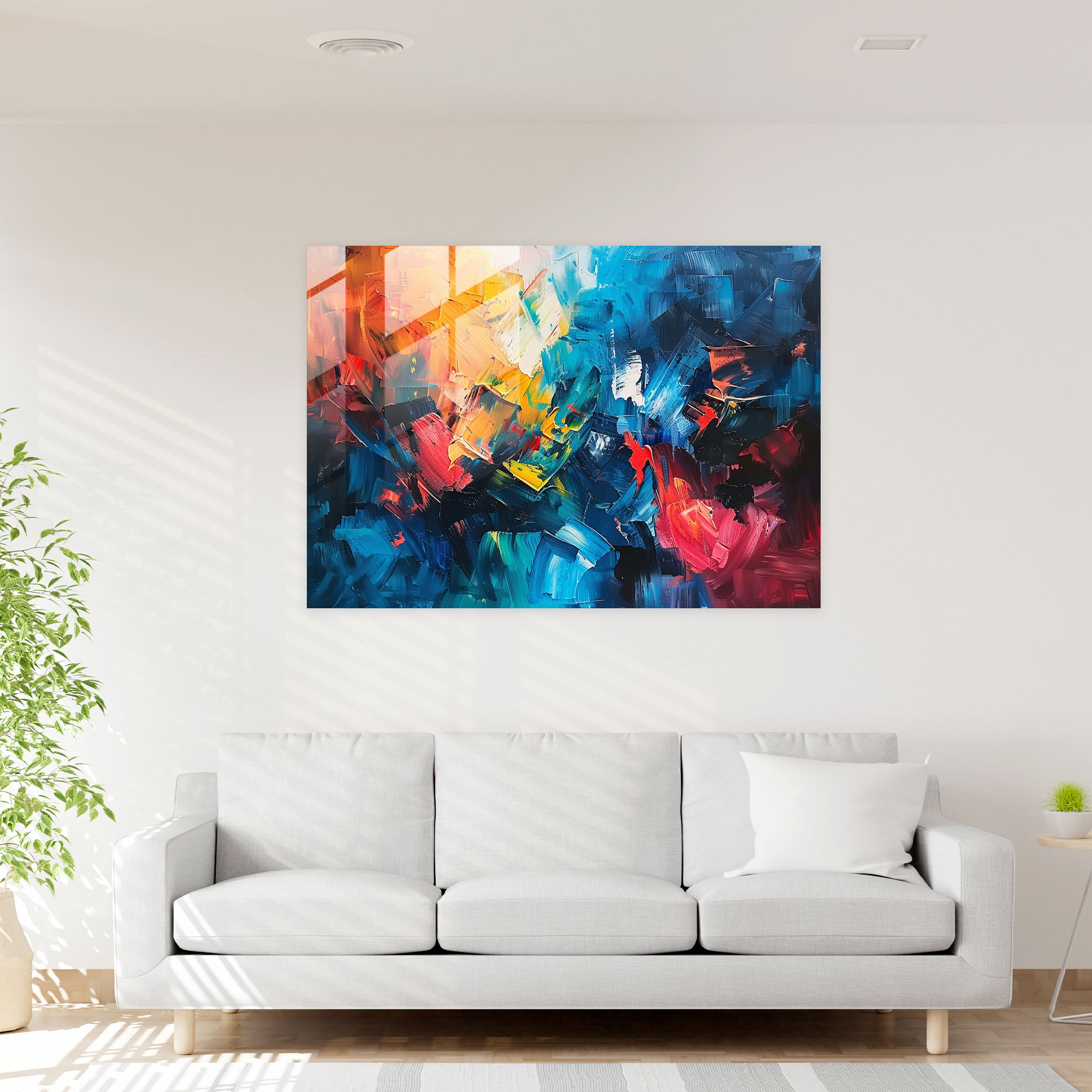 Leonid Afremov Glass Print Abstract Wall Art - Leonid Afremov, Leonid Afremov, Home Decoration, Glass Print