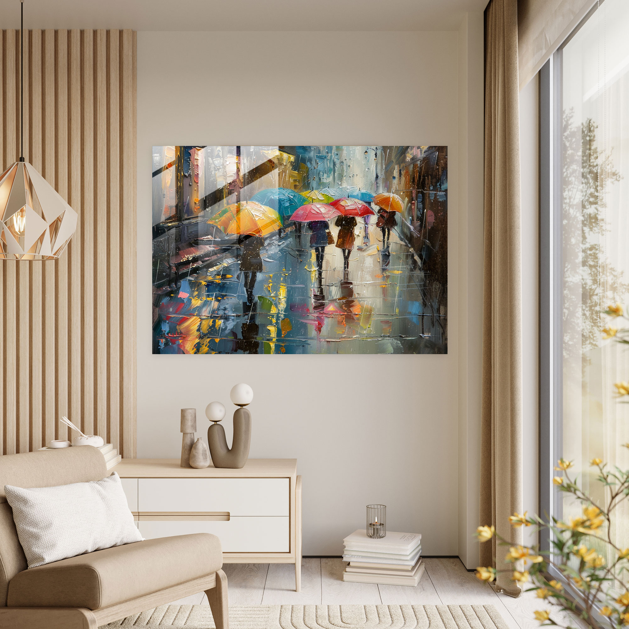 Leonid Afremov Home Decoration Glass Print - Leonid Afremov, Modern Art, Glass Art, Glass Wall Art