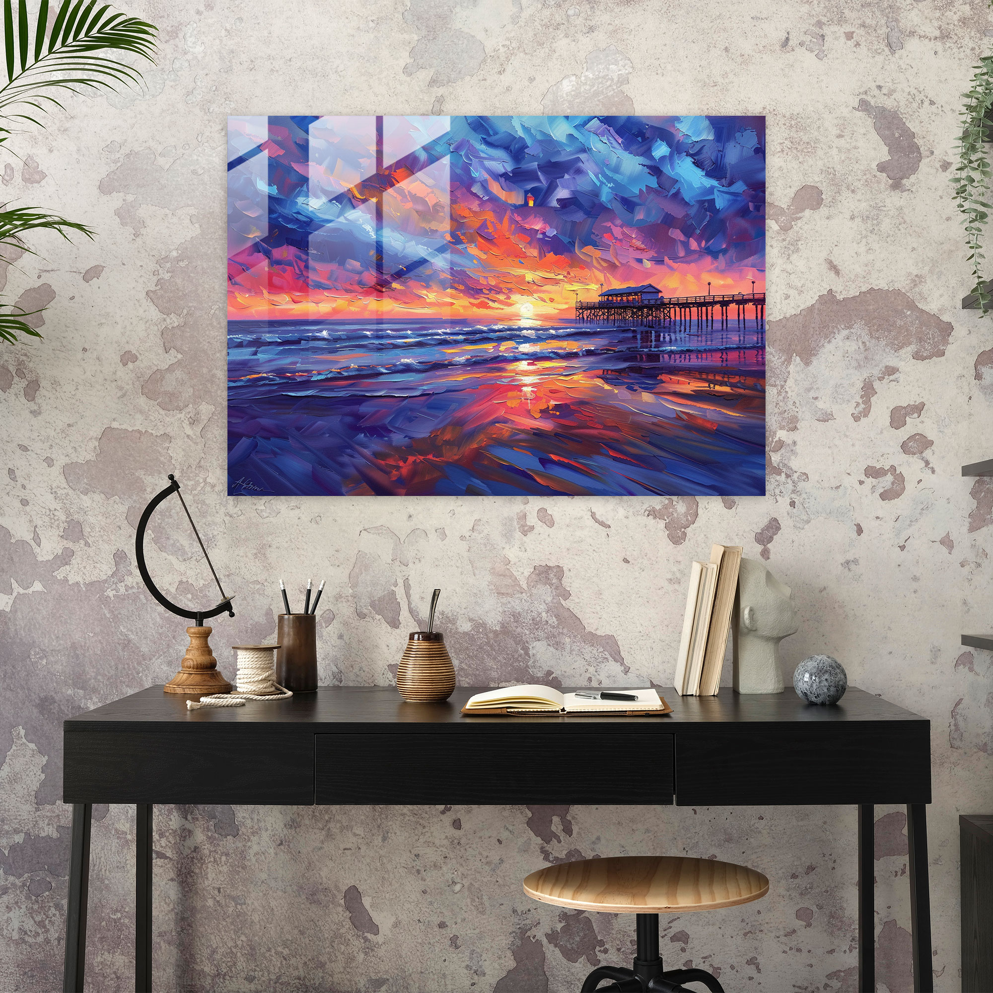 Leonid Afremov Glass Print Wall Decoration - Leonid Afremov, Glass Wall Art, Wall Decoration, Home Decoration