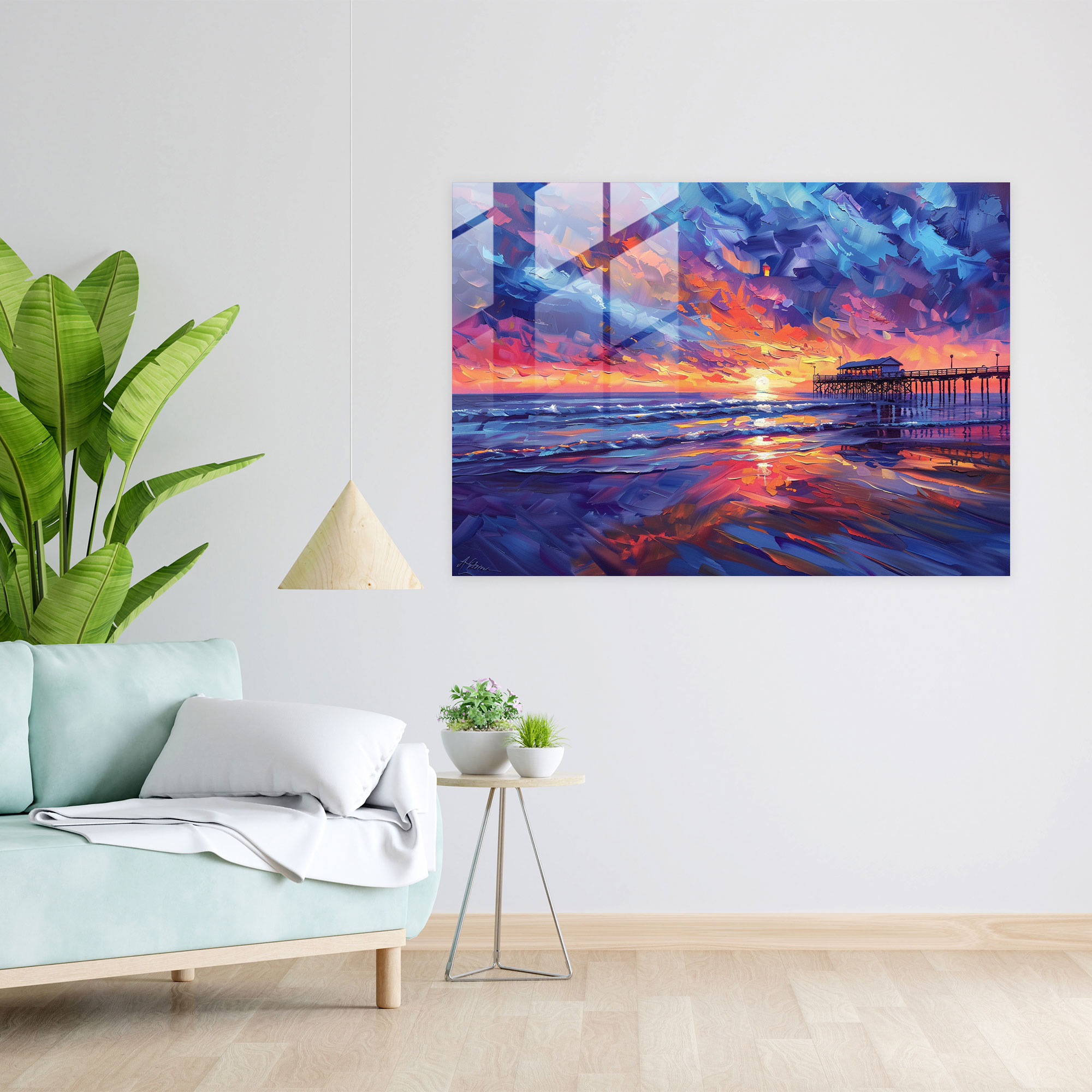 Leonid Afremov Glass Print Wall Decoration - Leonid Afremov, Glass Wall Art, Wall Decoration, Home Decoration