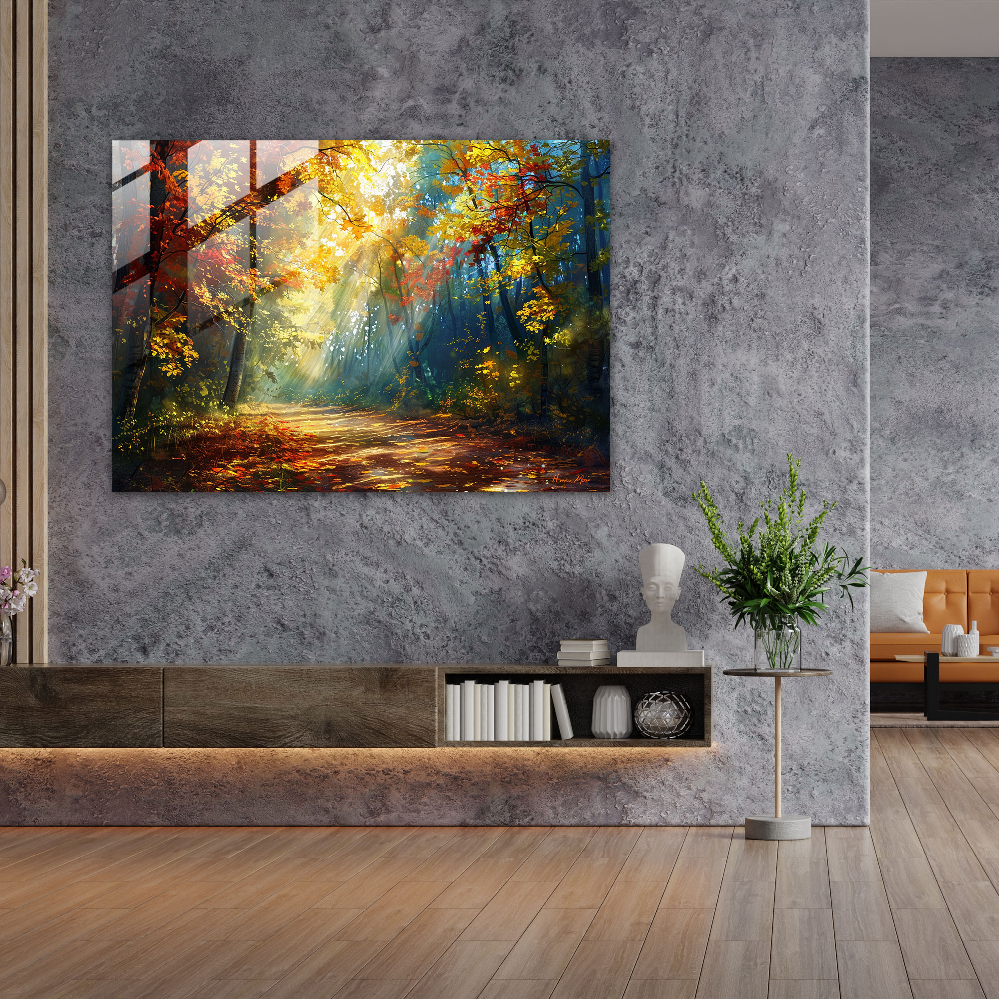 Leonid Afremov Glass Art Print - Leonid Afremov, Modern Art, Wall Decoration, Home Decoration