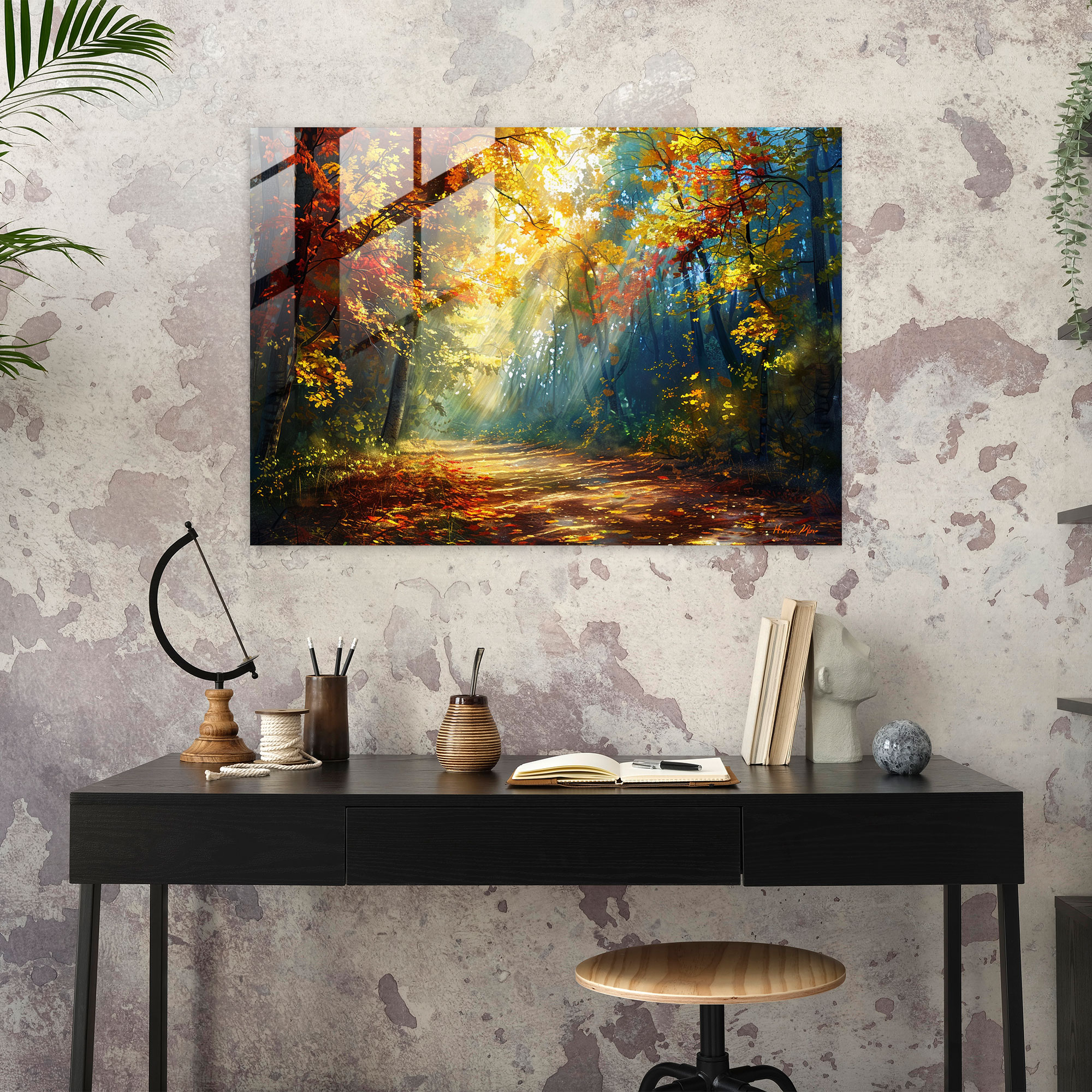 Leonid Afremov Glass Art Print - Leonid Afremov, Modern Art, Wall Decoration, Home Decoration