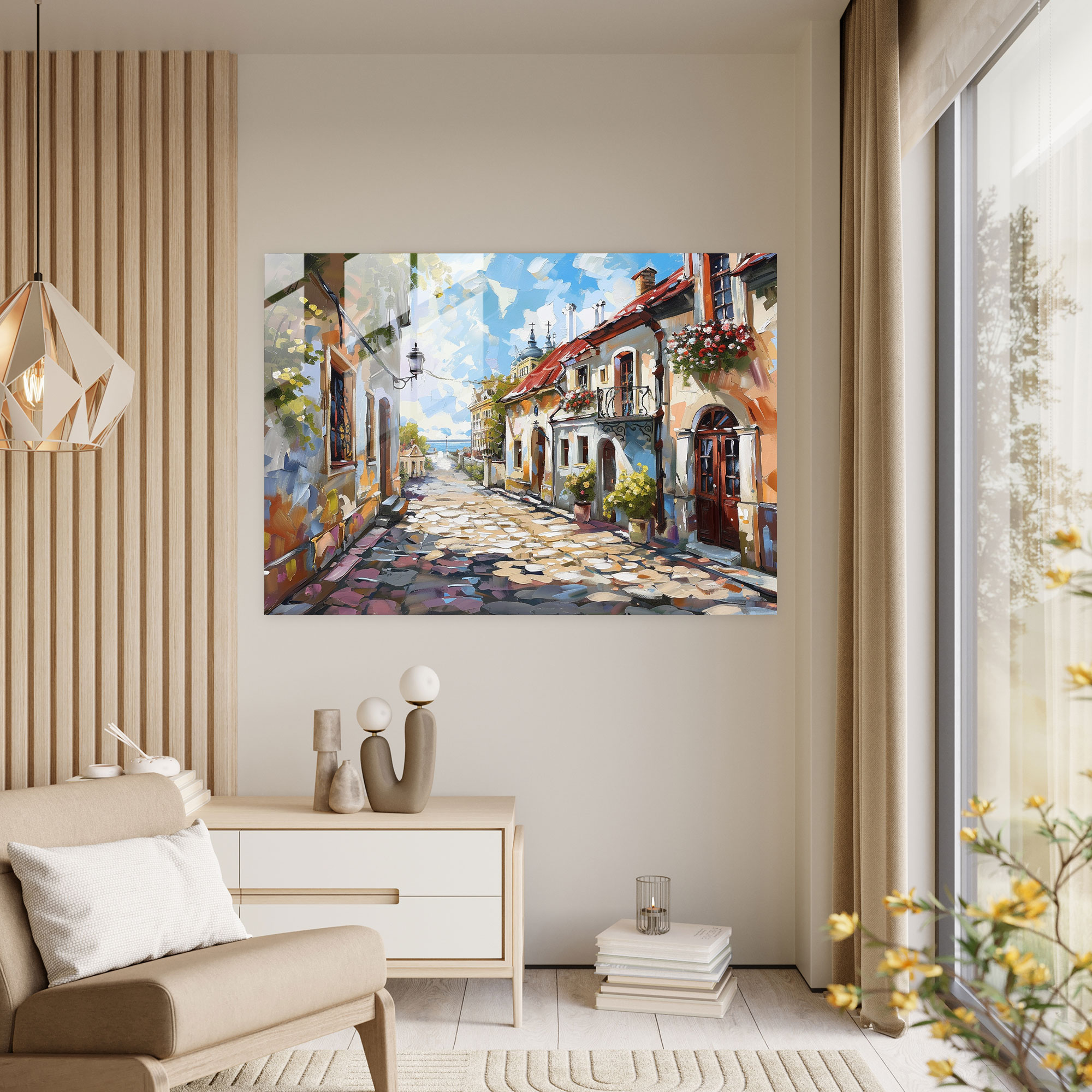 Leonid Afremov Modern Art Glass Print - Leonid Afremov, Modern Art, Home Decoration, Wall Decoration
