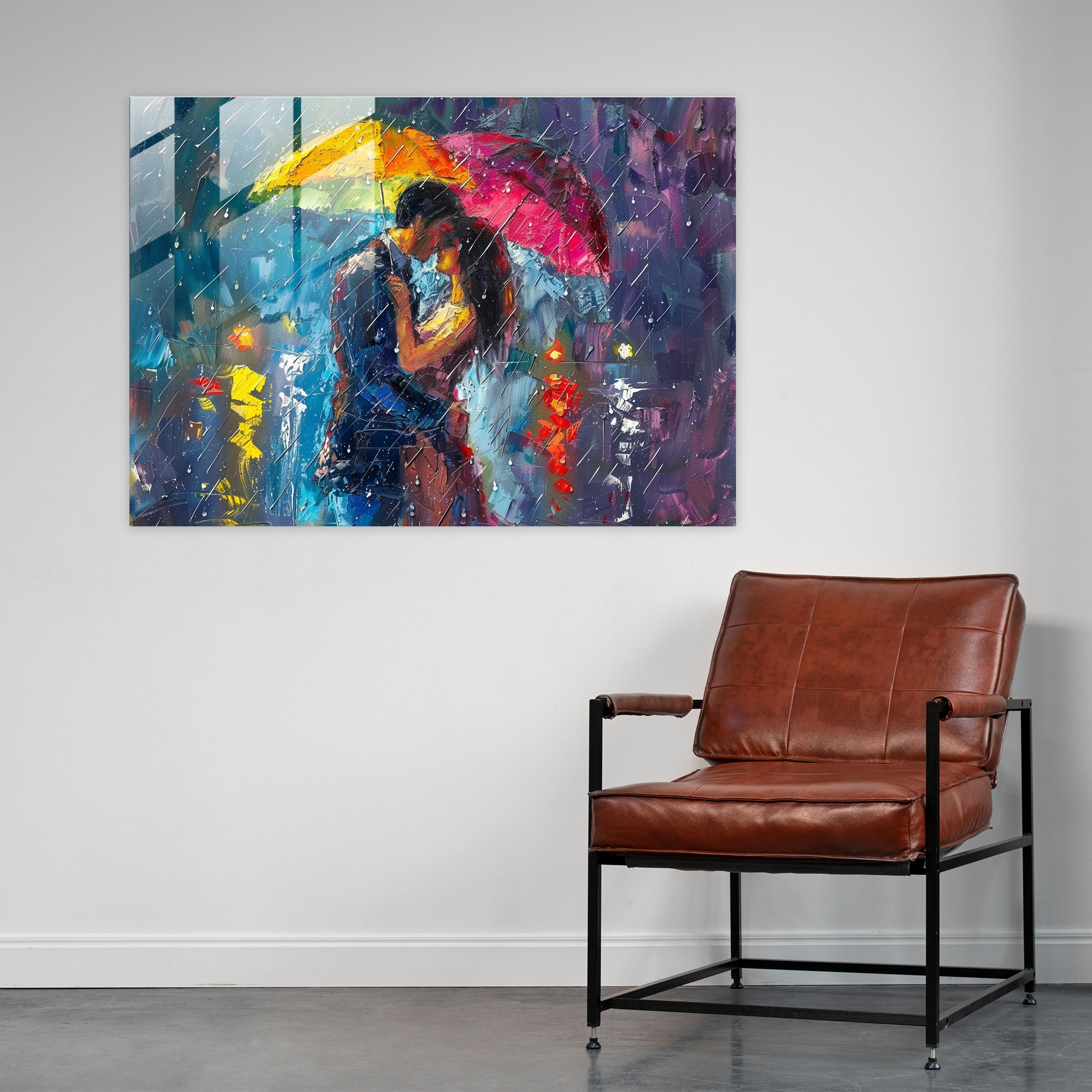 Leonid Afremov Home Decoration - Romantic Couple - Leonid Afremov, Love And Romance, Romantic Couple, Glass Art