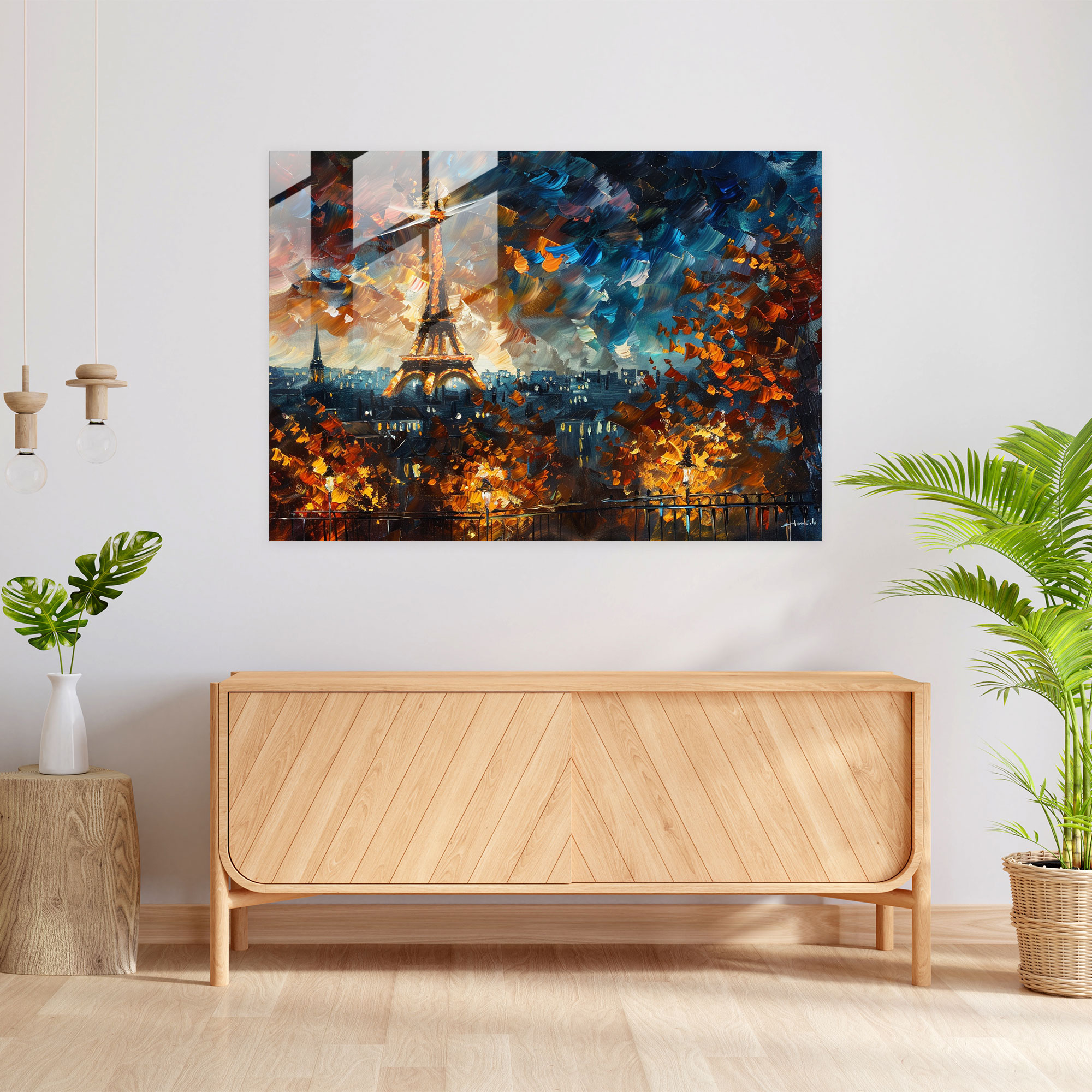 Leonid Afremov Wall Decoration - Paris Skyline - Leonid Afremov, Magic And Romance, Bold Brush Strokes, Home Decoration