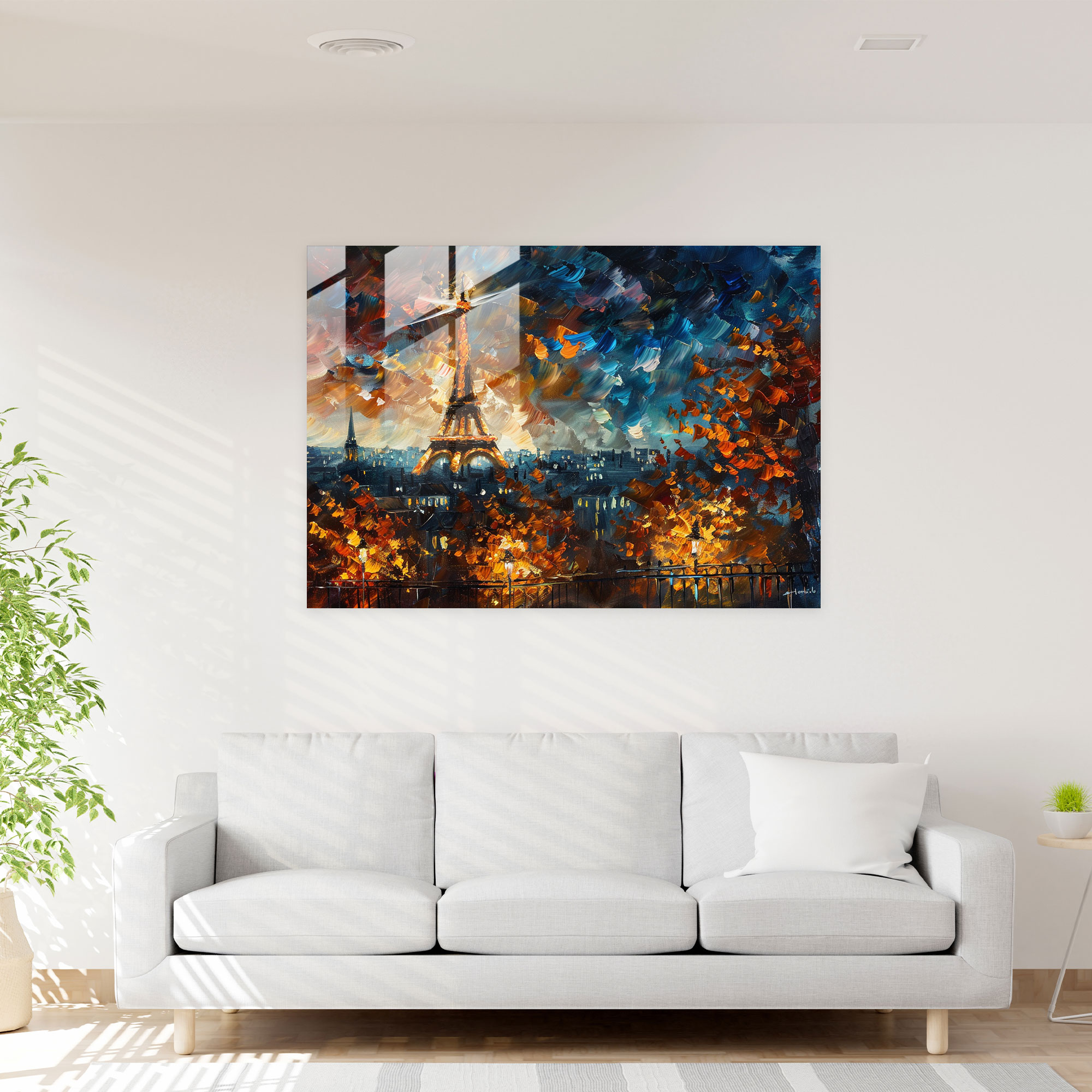 Leonid Afremov Wall Decoration - Paris Skyline - Leonid Afremov, Magic And Romance, Bold Brush Strokes, Home Decoration