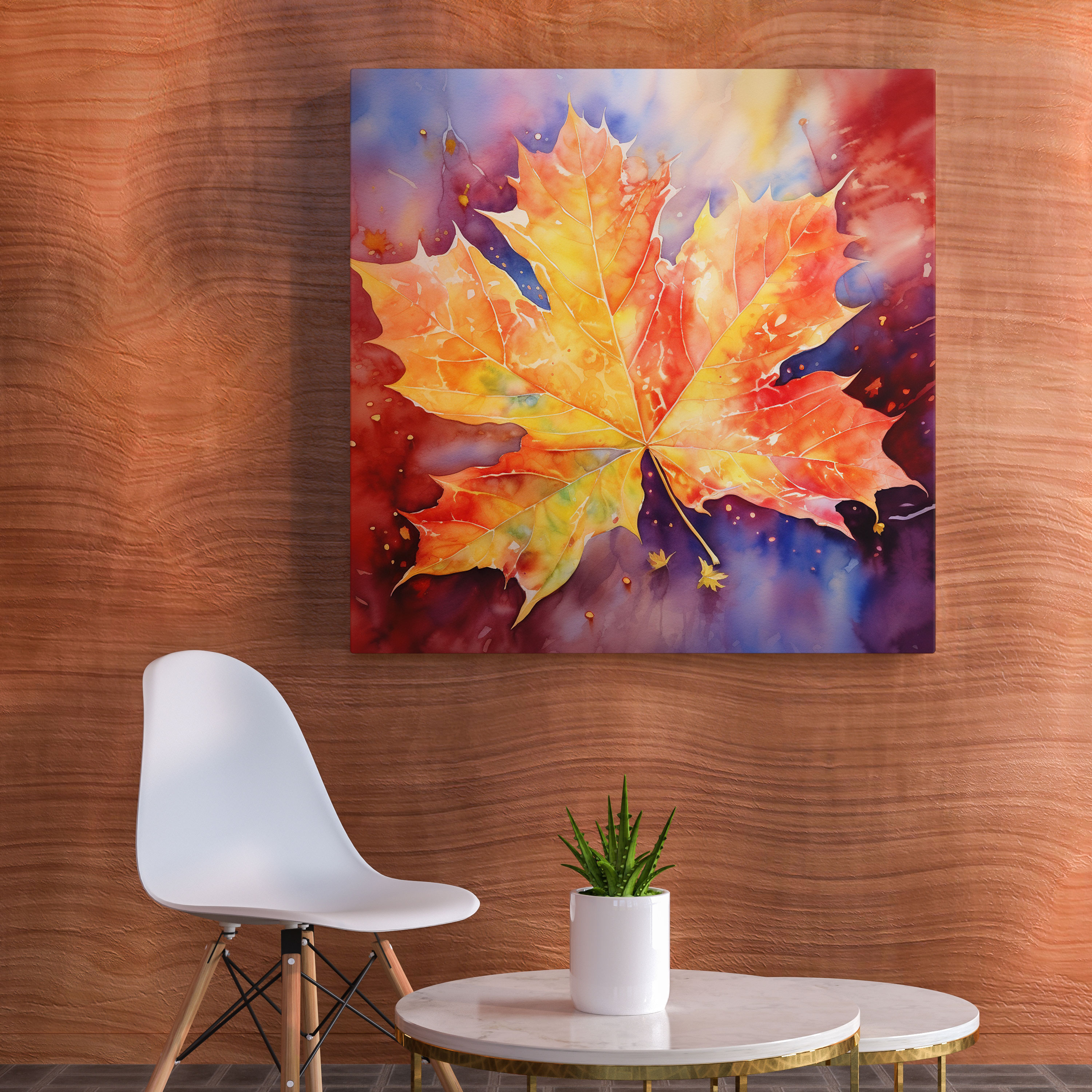 Leaves Canvas Print - Leaves, Wall Decoration, Leaves, Autumn
