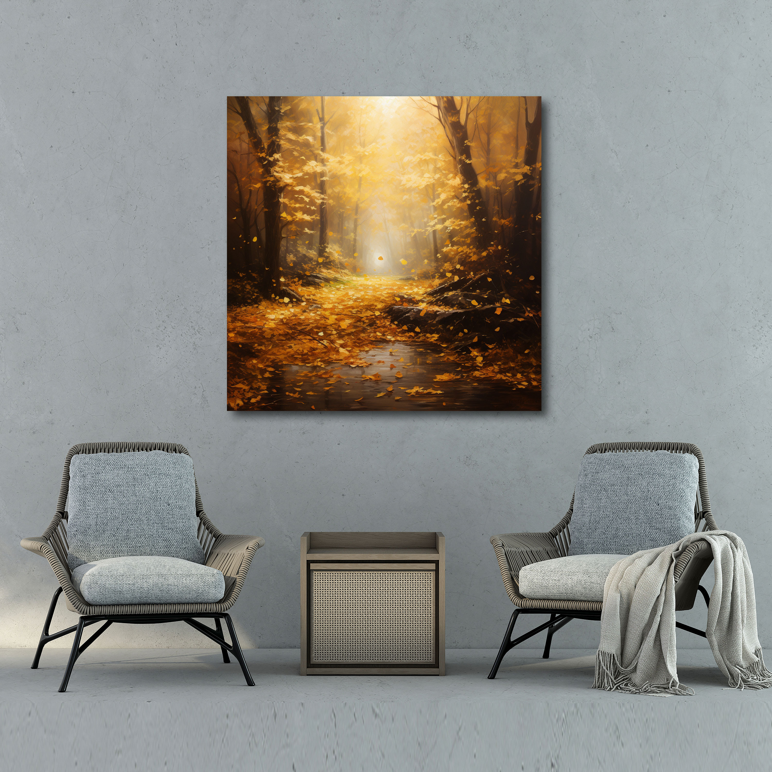 Leaves Wall Art - Leaves, Leaves, Wall Art, Golden Leaves