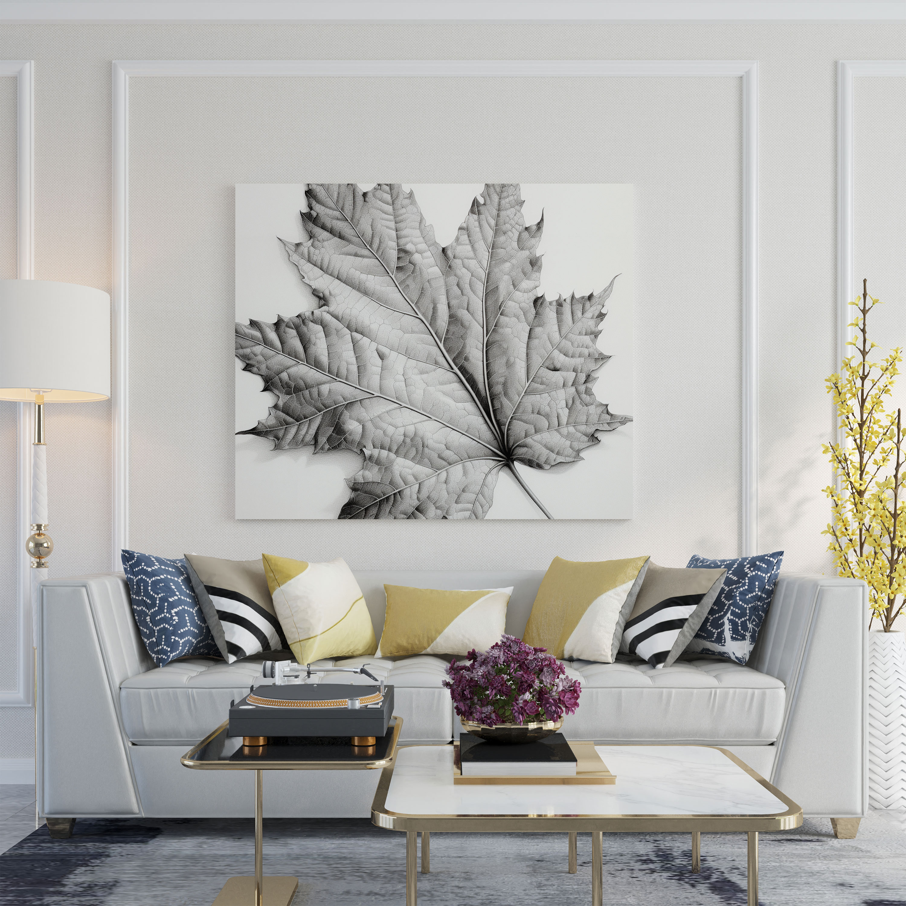 Leaves Canvas Print - Leaves, Leaves, Wall Art, Wall Decoration