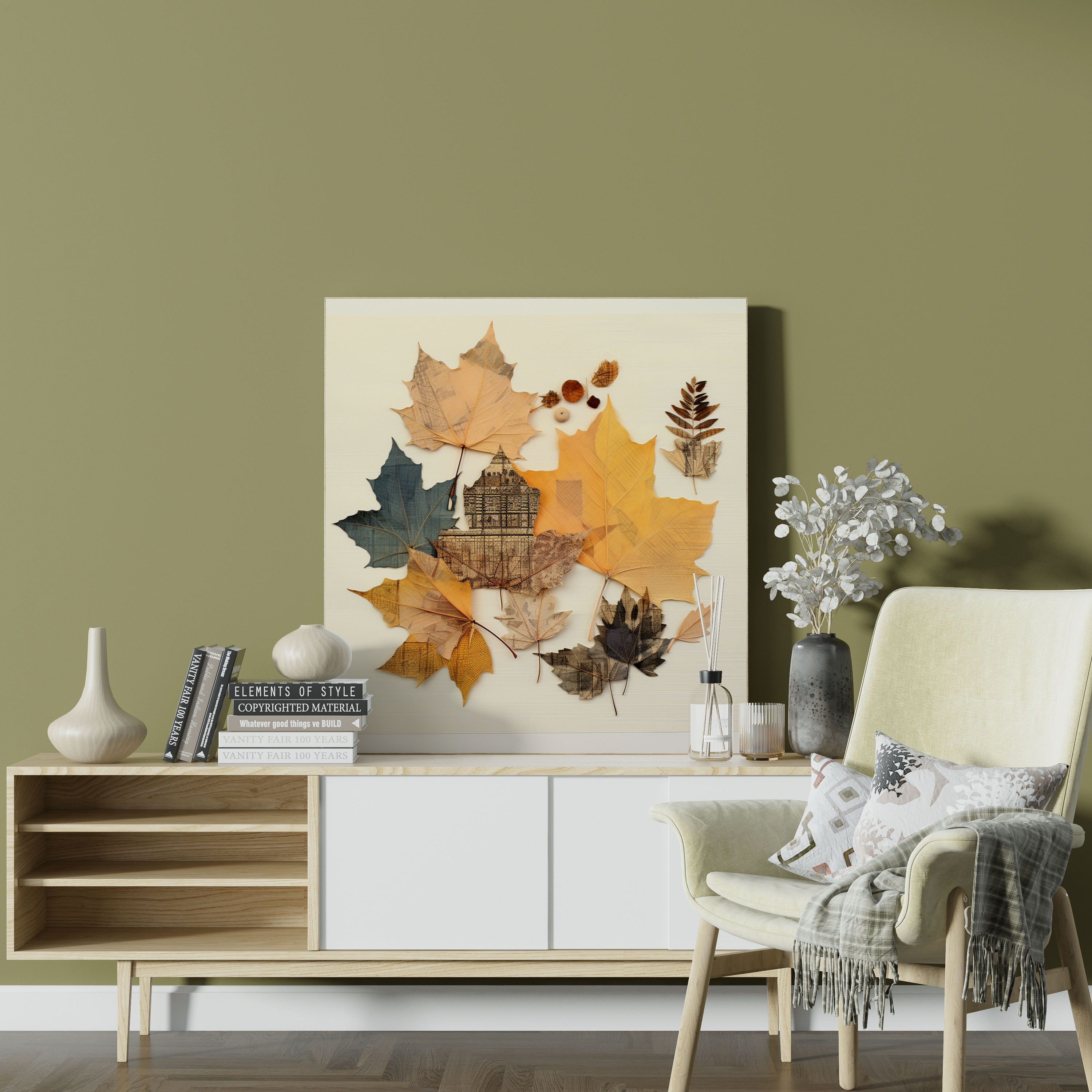 Leaves Wall Decoration - Leaves, Canvas Print, Wall Decoration, Canvas Wall Art