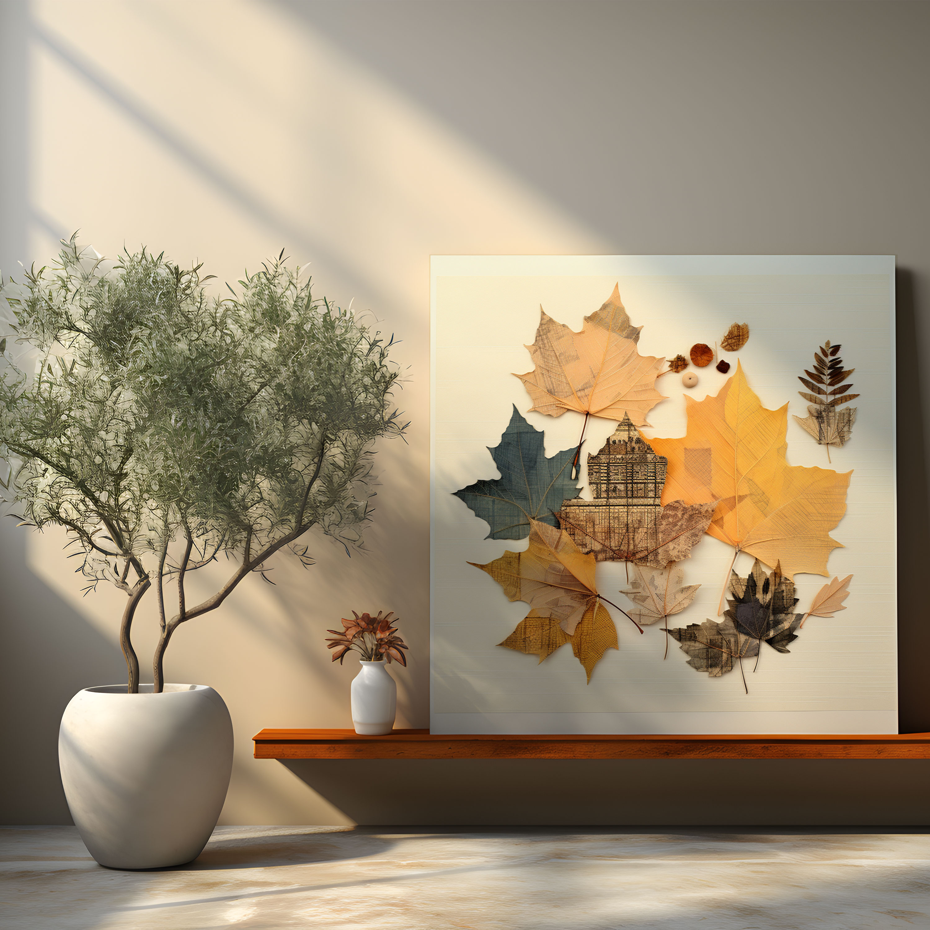 Leaves Wall Decoration - Leaves, Canvas Print, Wall Decoration, Canvas Wall Art