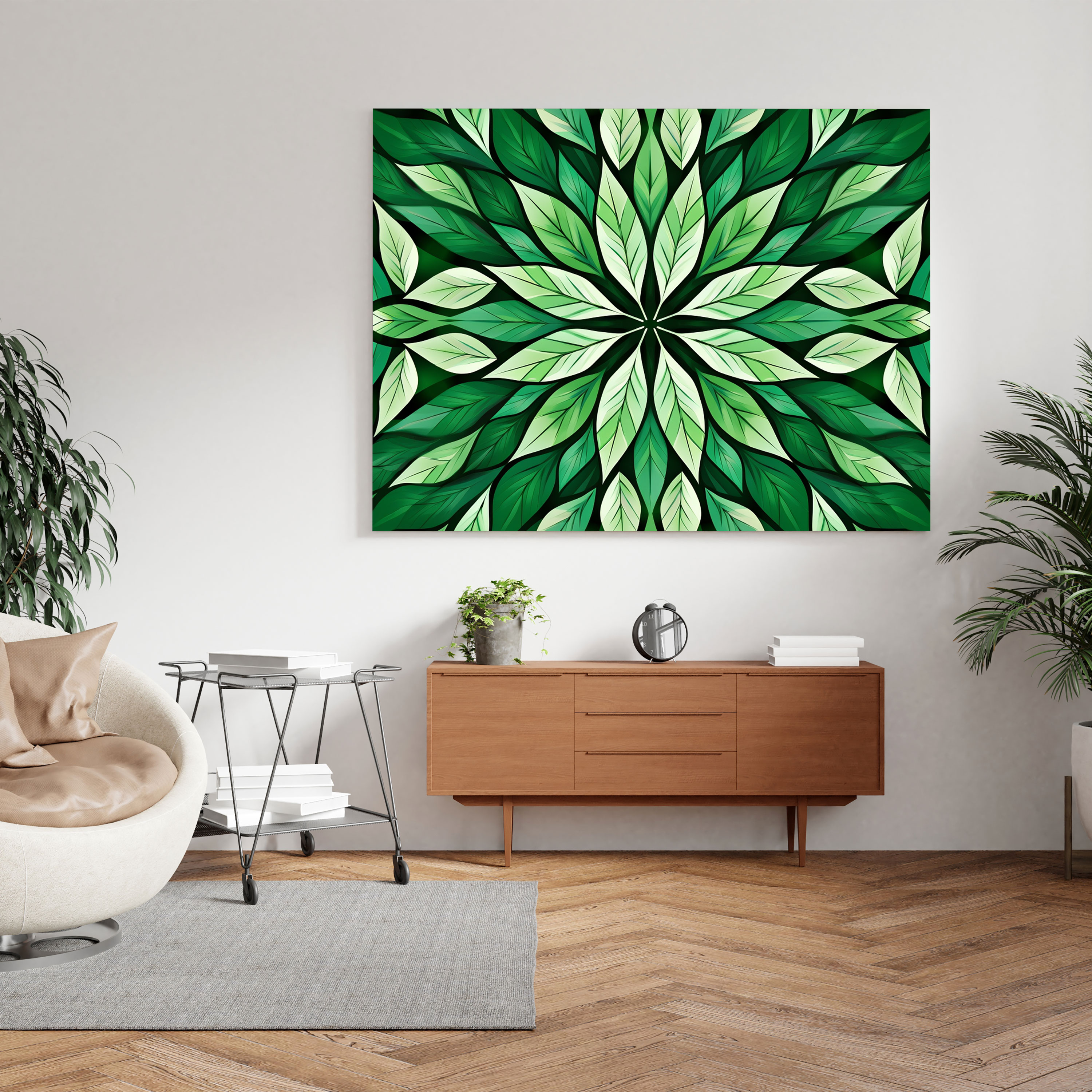 Blätter Leinwandbild - Wanddekoration Blätter