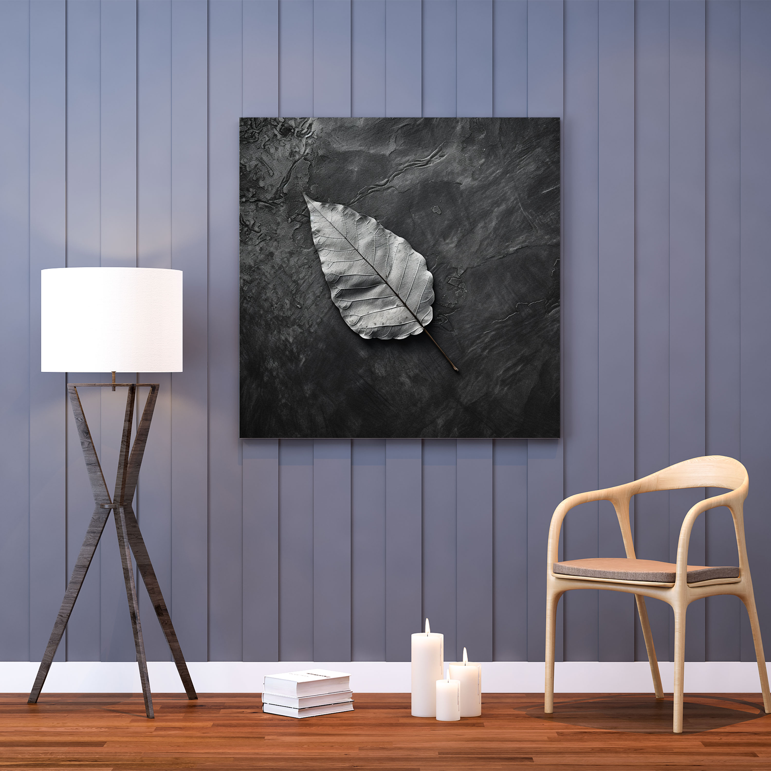 Solitary Leaf Wall Art - Leaves, Wall Art, Wall Decoration, Solitary Leaf