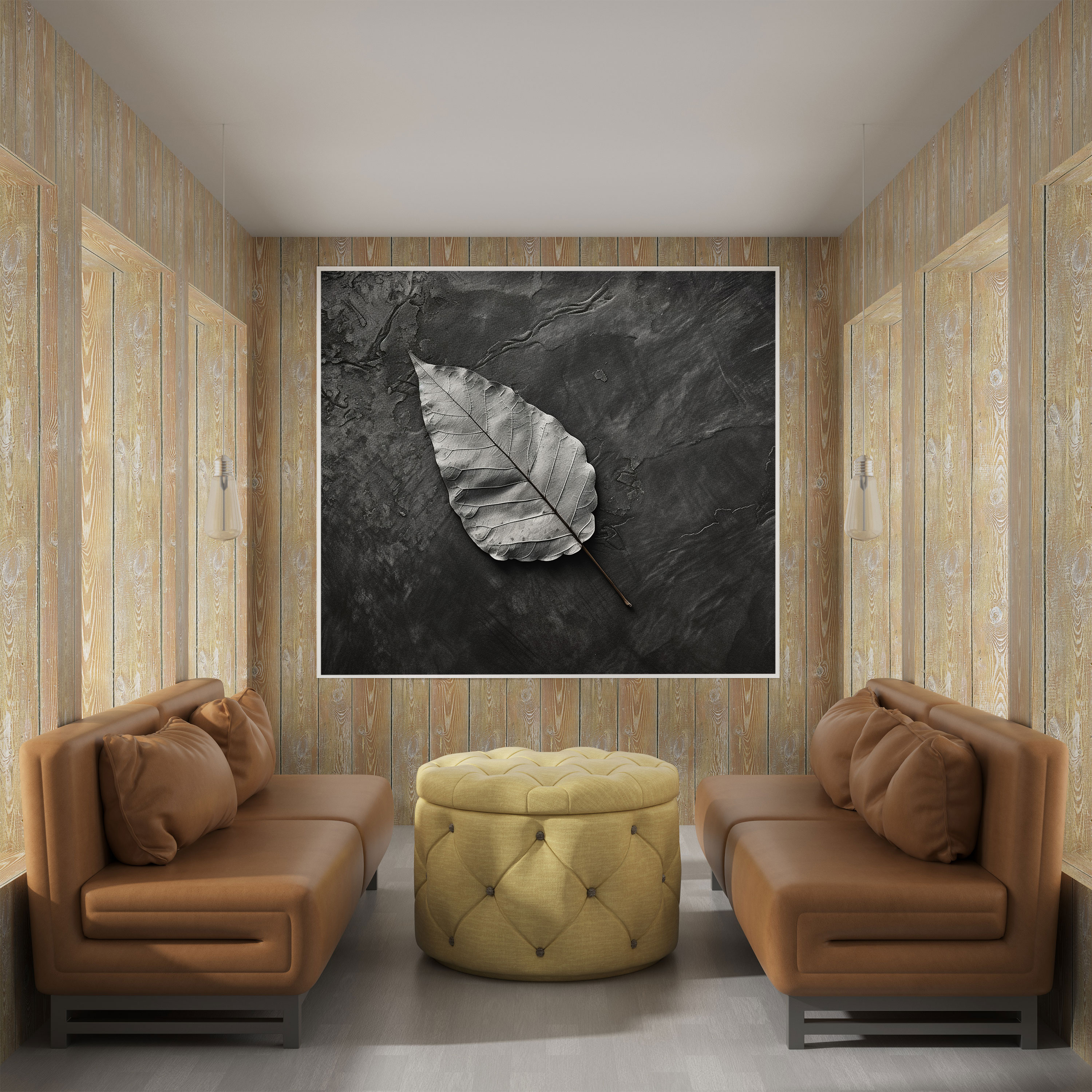 Solitary Leaf Wall Art - Leaves, Wall Art, Wall Decoration, Solitary Leaf