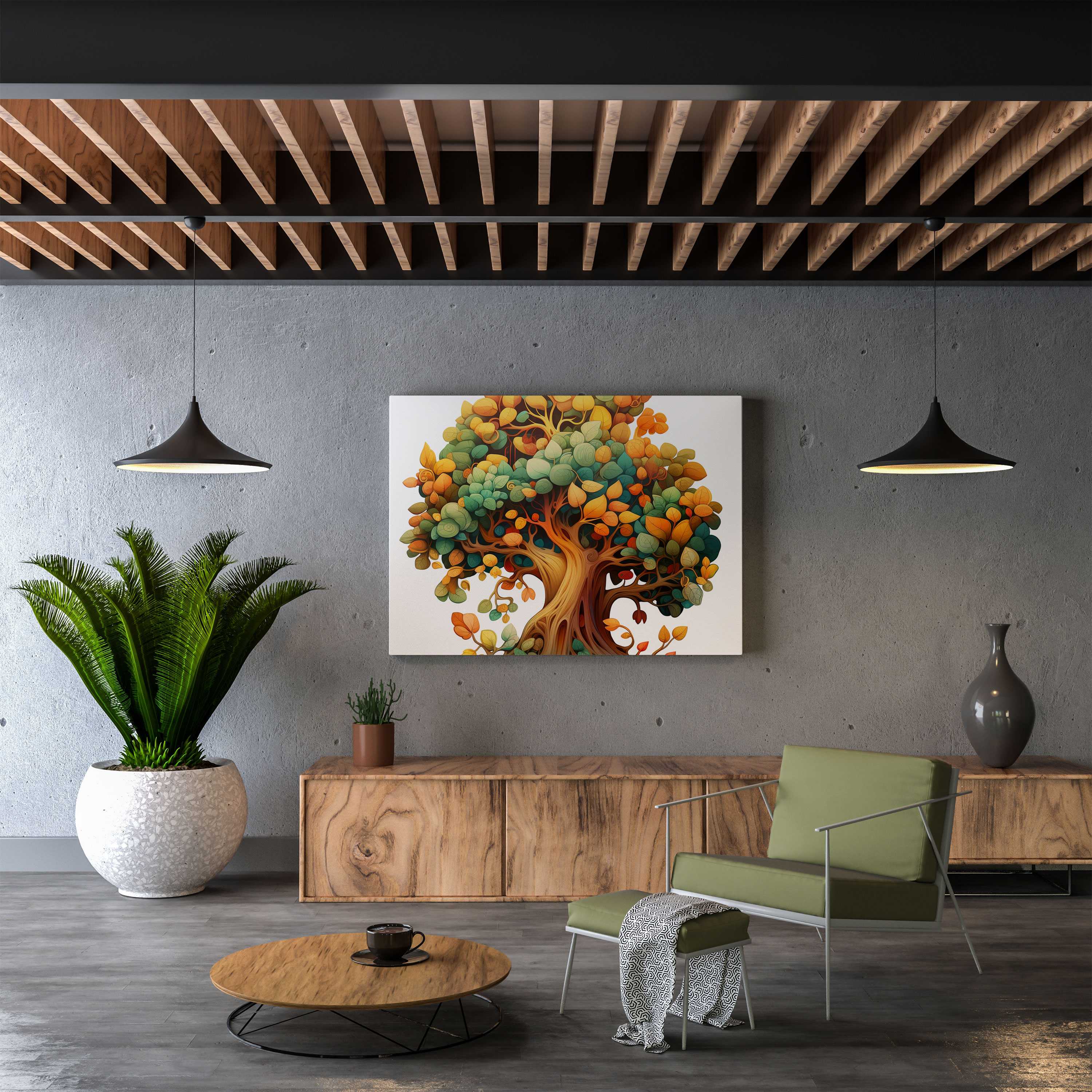 Playful Leaves Wall Art - Leaves, Home Decoration, Joy, Wall Decoration
