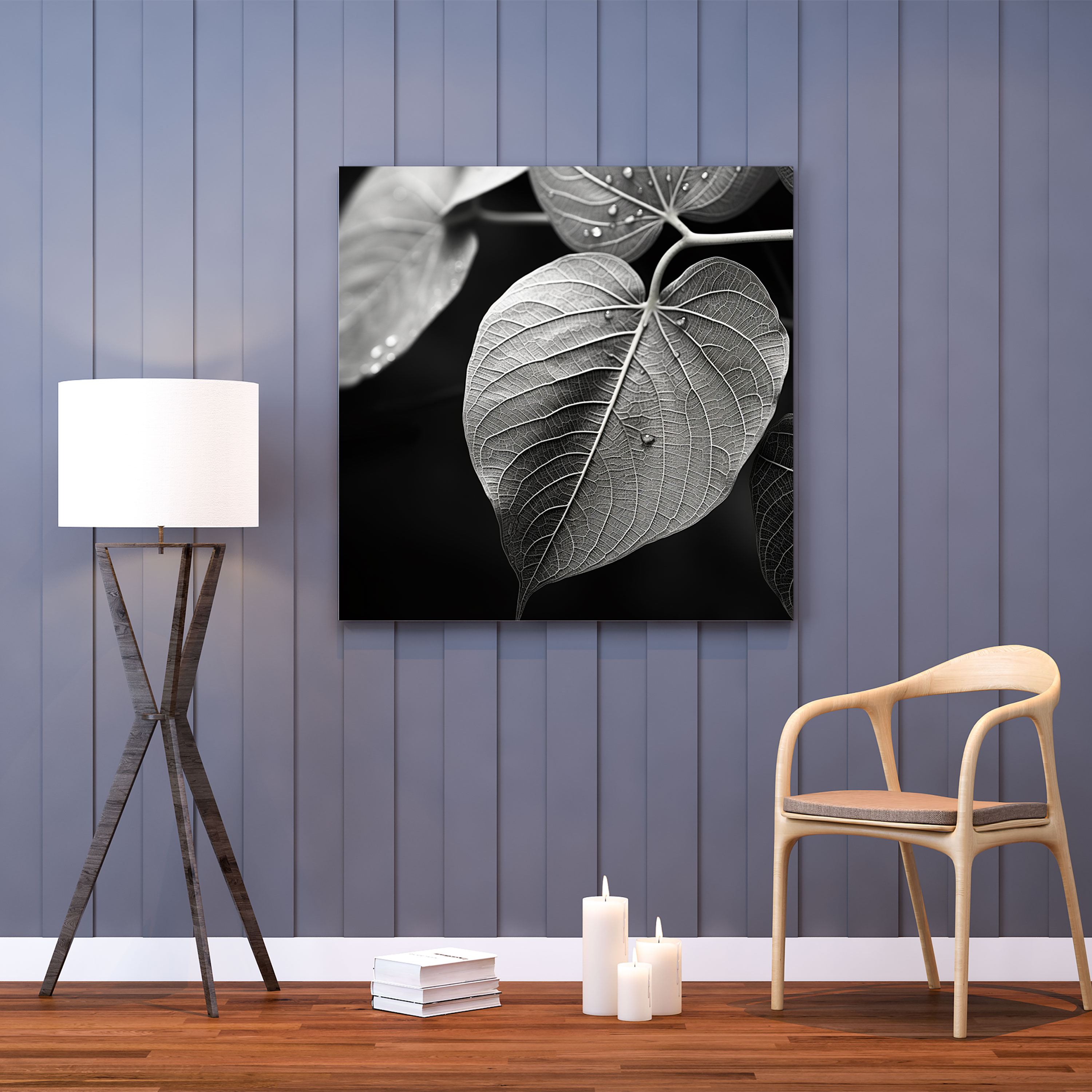 Delicate Leaves Canvas Print - Leaves, Canvas Wall Art, Close-Up Capture, Leaves