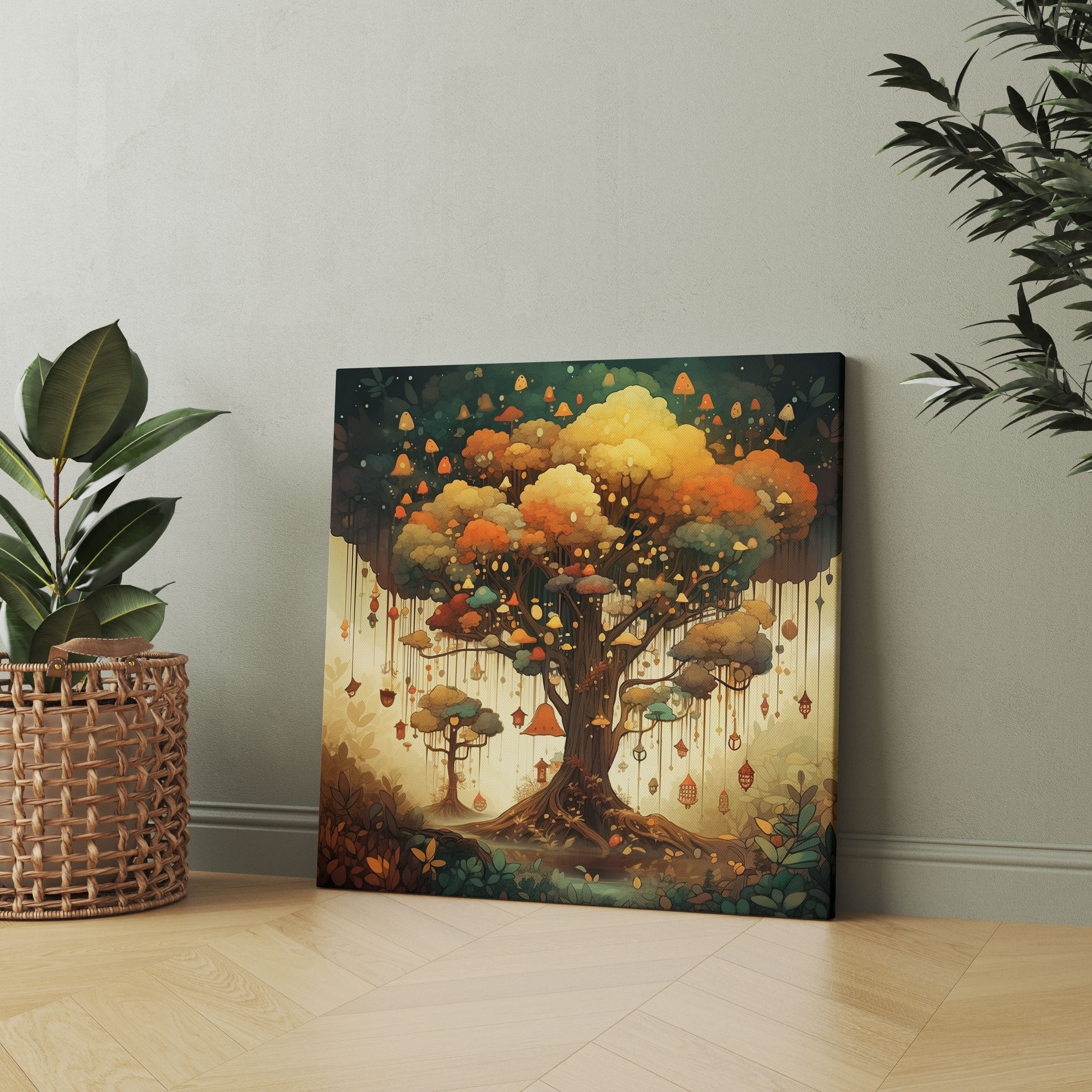 Leaves Wall Decoration - Leaves, Leaves, Home Decoration, Wall Decoration