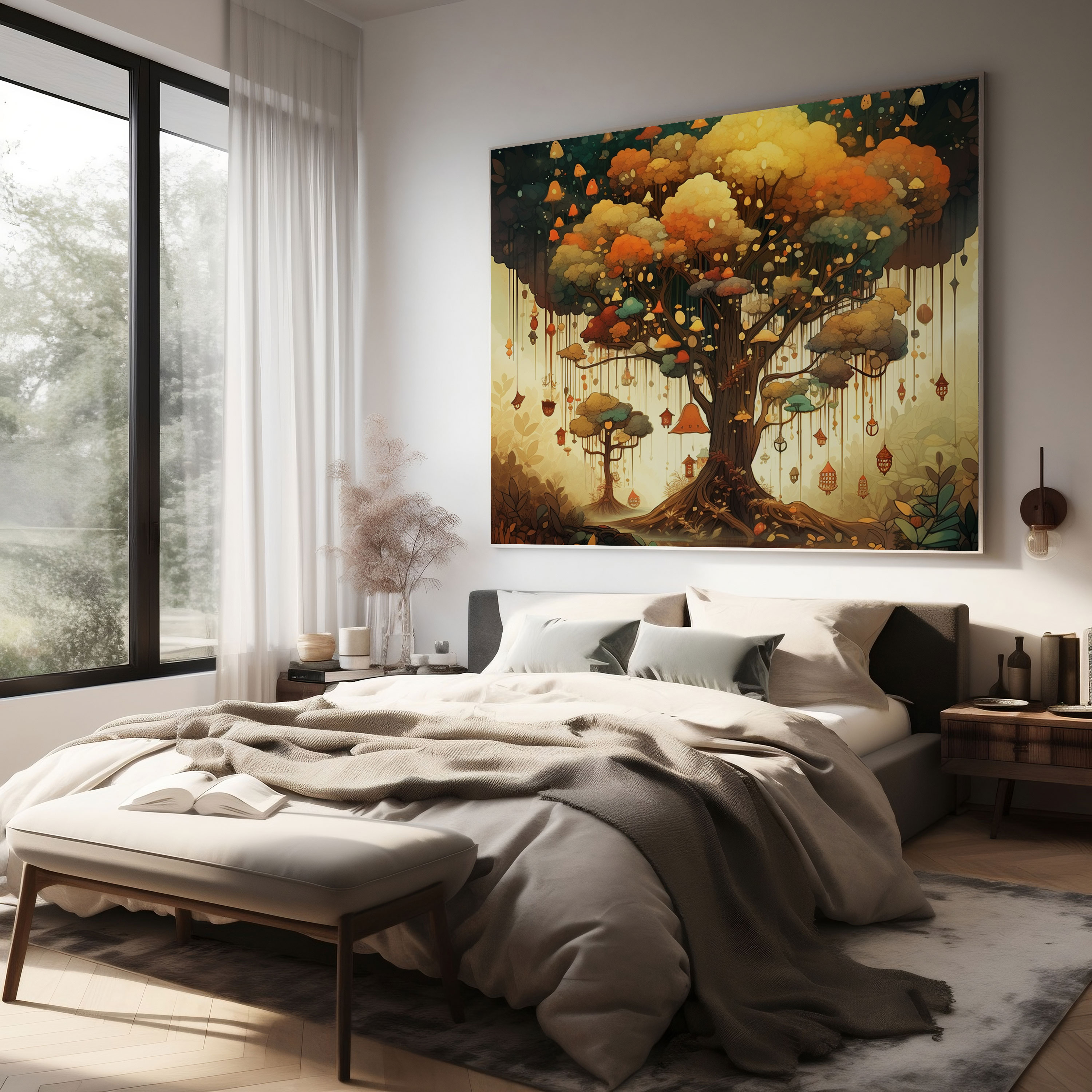 Leaves Wall Decoration - Leaves, Leaves, Home Decoration, Wall Decoration