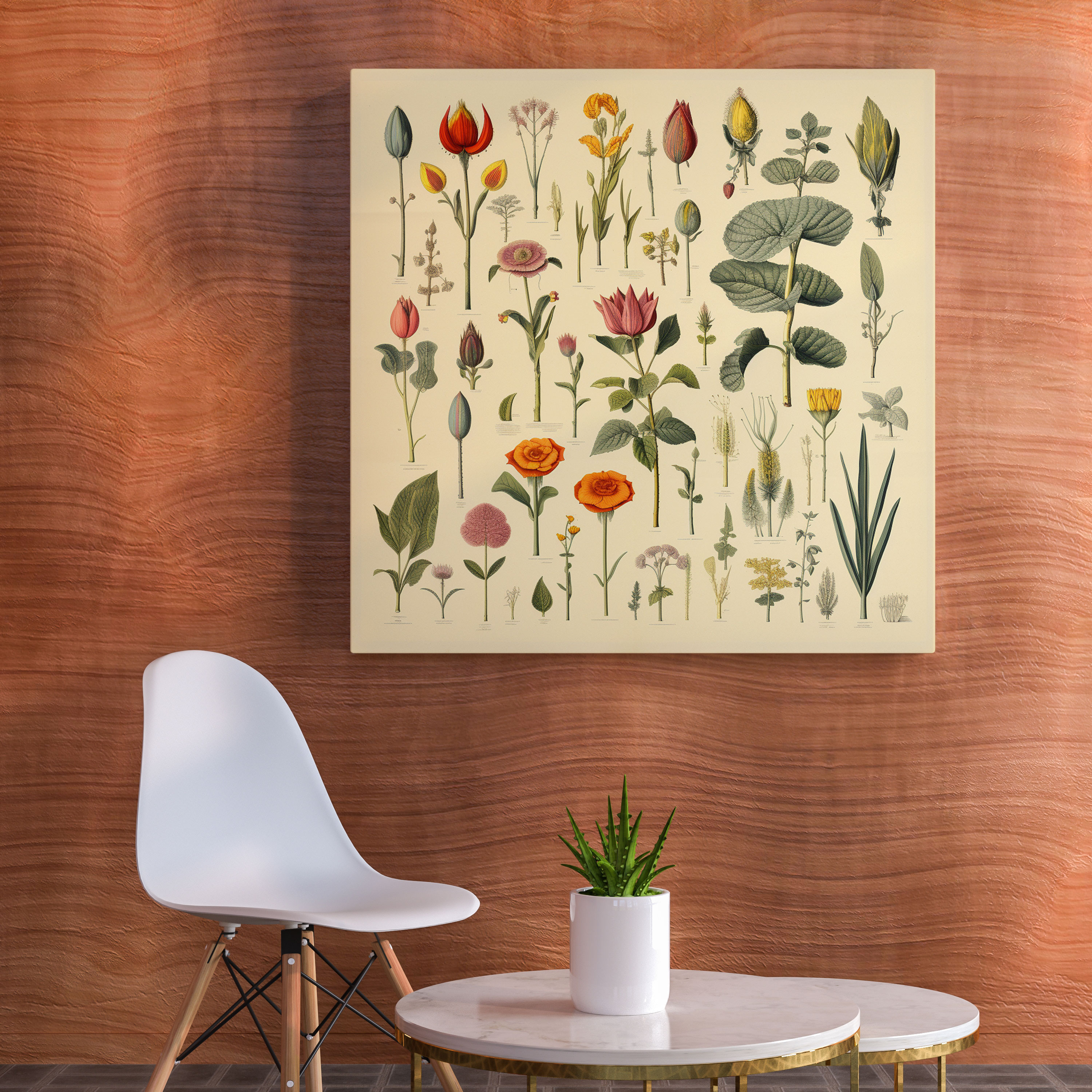 Leaves Canvas Print - Leaves, Vintage, Wall Art, Wall Decoration