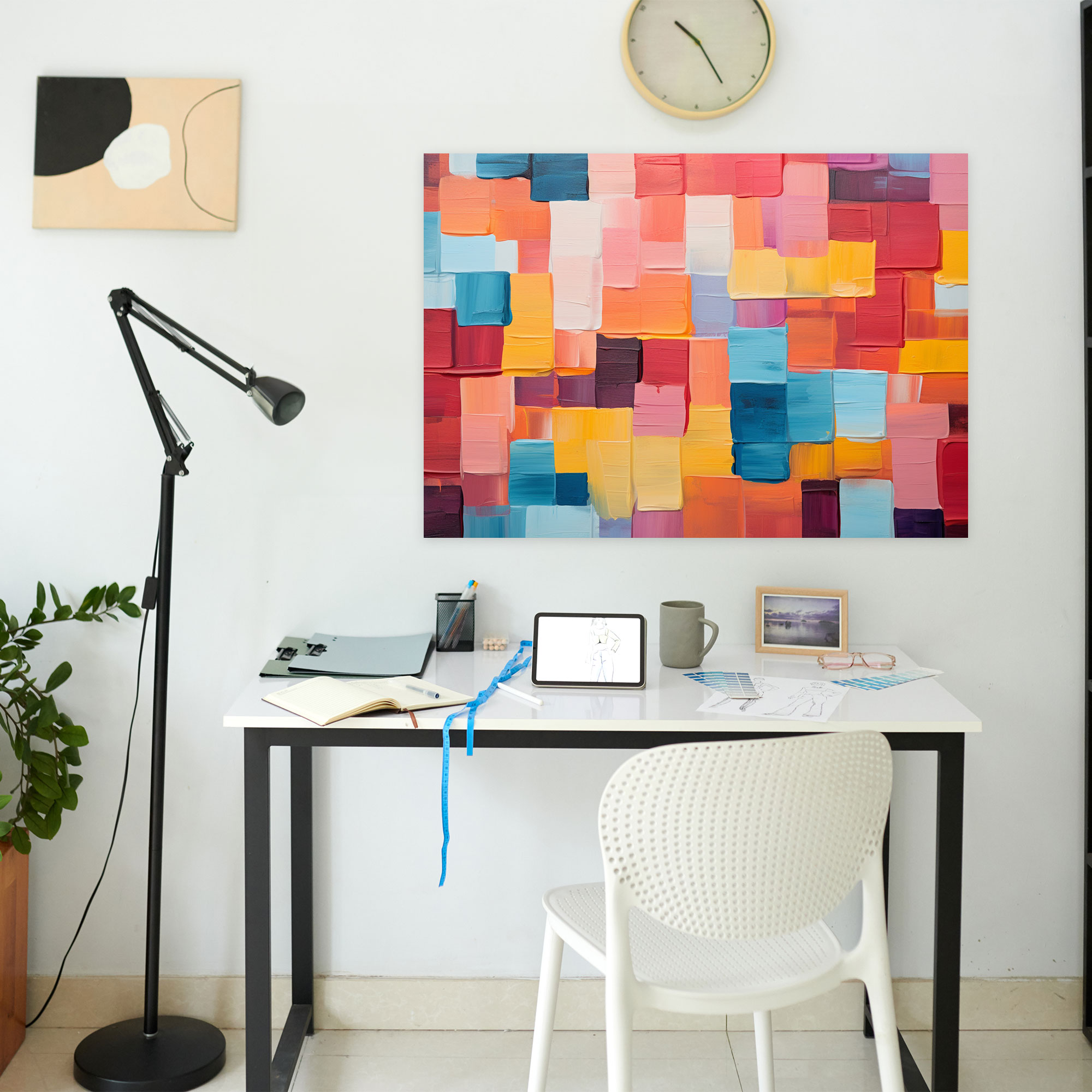 Lego Leinwandbild - Lego Ziegel Muster Modern Leinwand