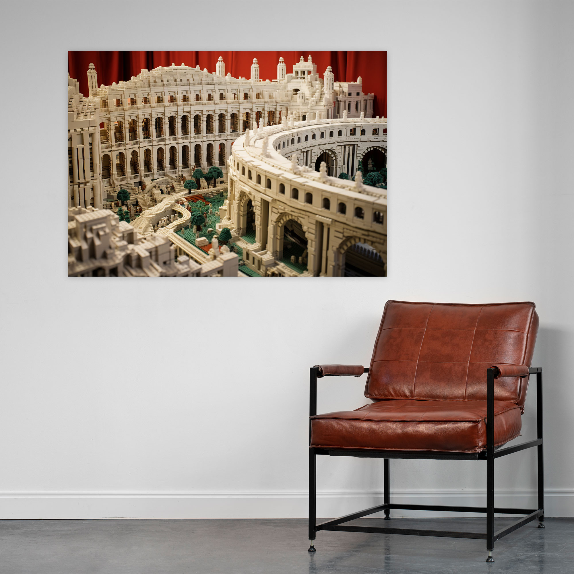 Lego Wall Decoration - Intricate Brick Detail Of Breathtaking Landmark - Lego, Canvas, Lego, Breathtaking Landmark