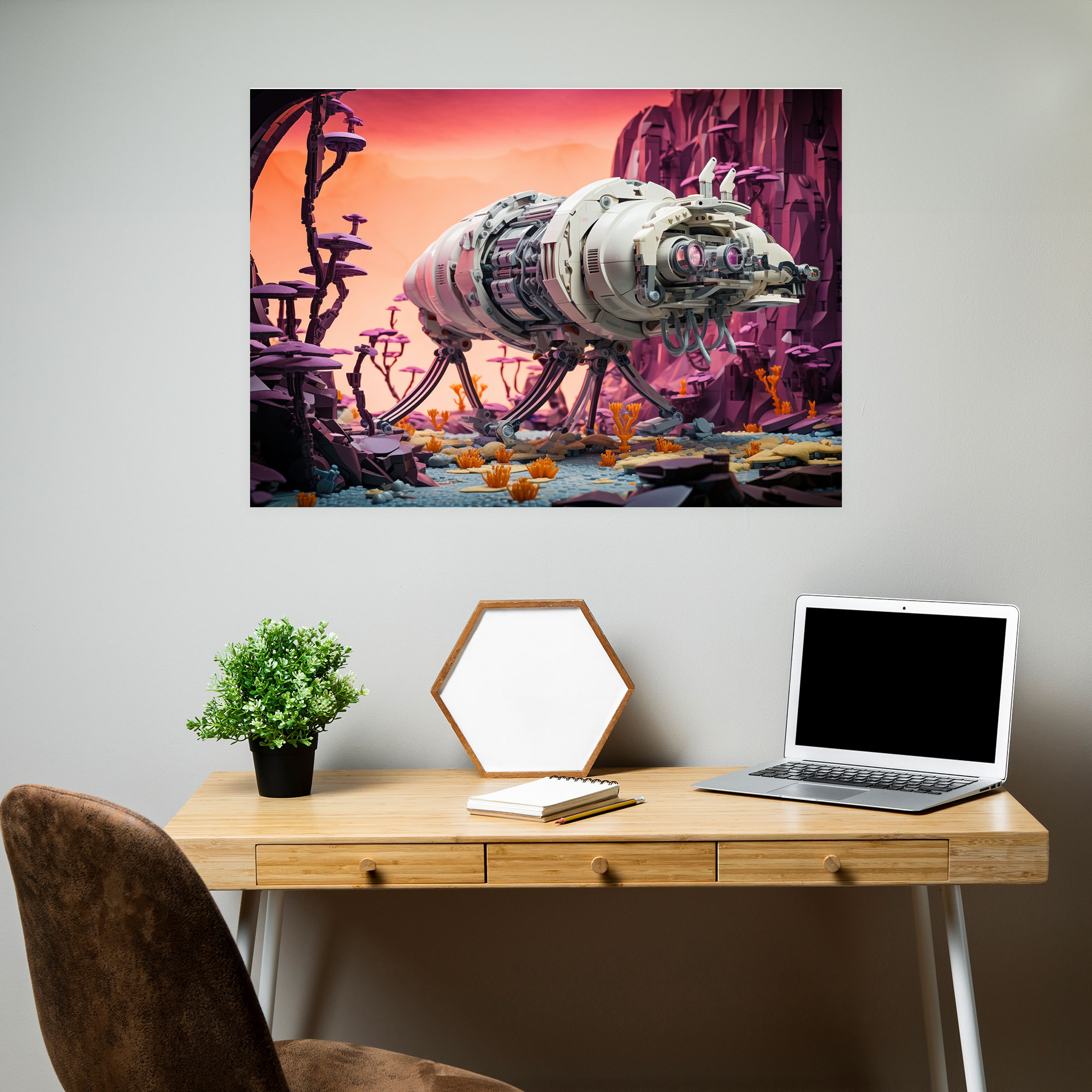 Lego Spaceship Adventure Canvas Print - Lego, Spaceship, Wall Art, Canvas