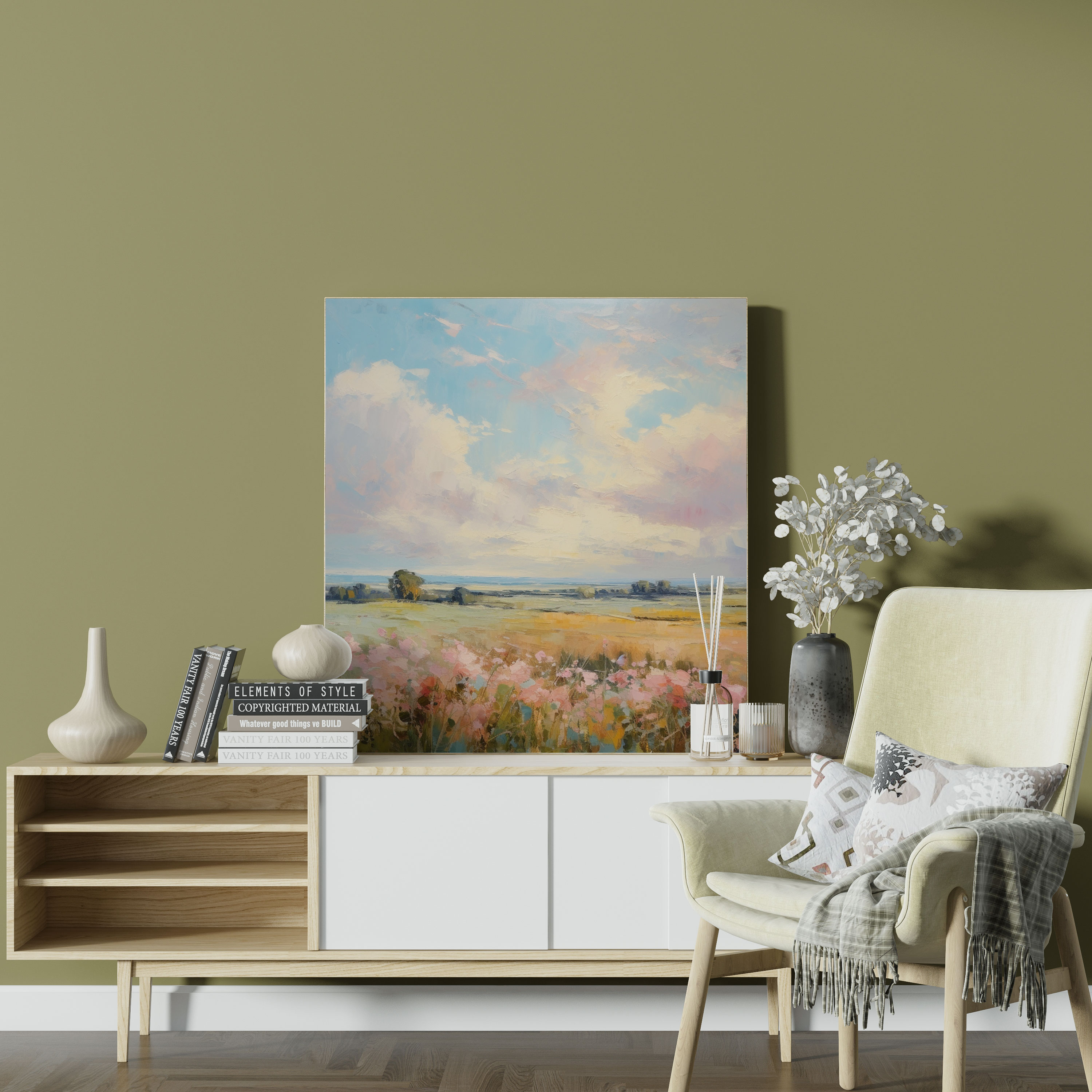 Lenticular Wall Art - Serene Countryside - Lenticular, Home Decoration, Lenticular, Countryside Landscape