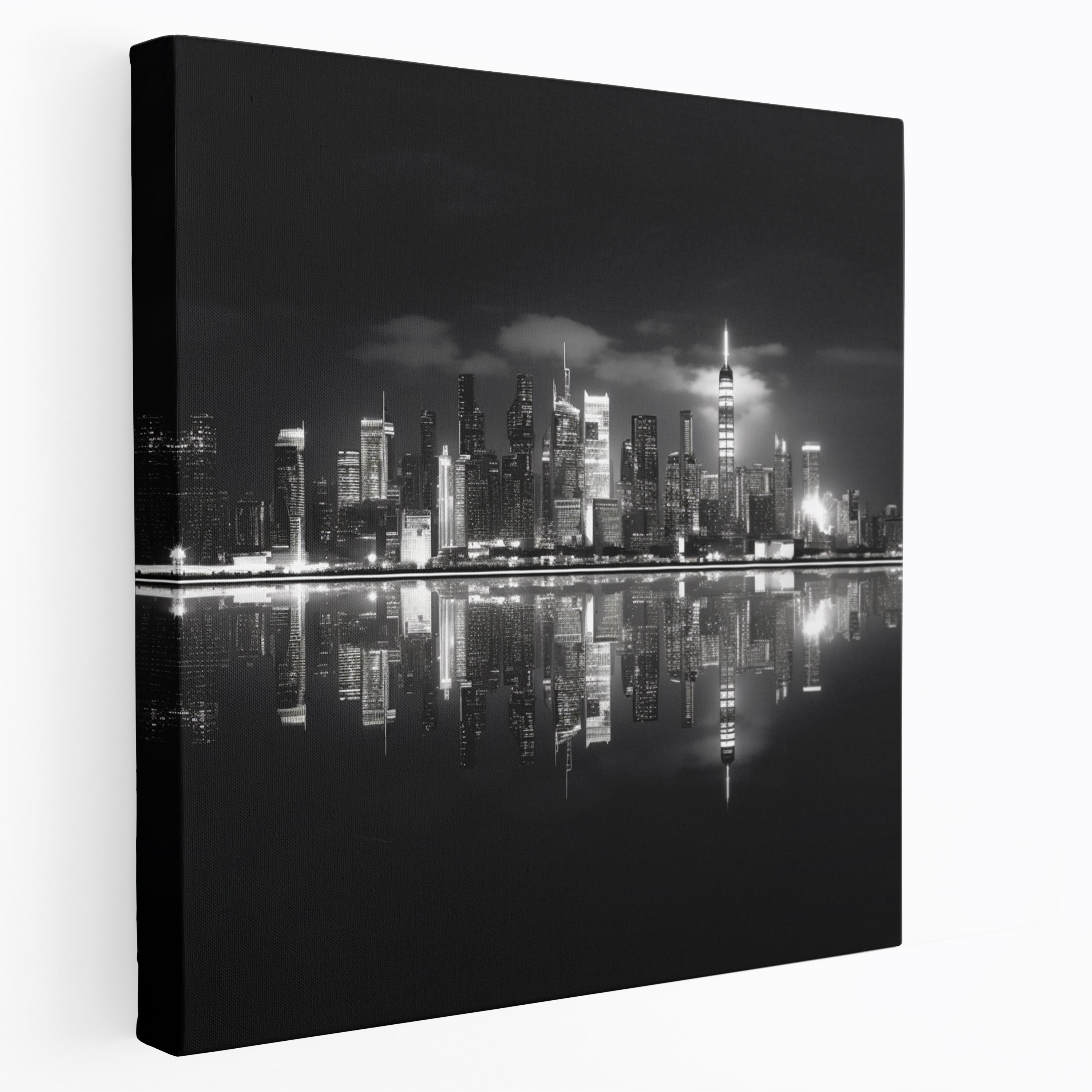 Lenticular Canvas Print - City Reflection - Lenticular, Canvas Print, City Skyline, Canvas Wall Art