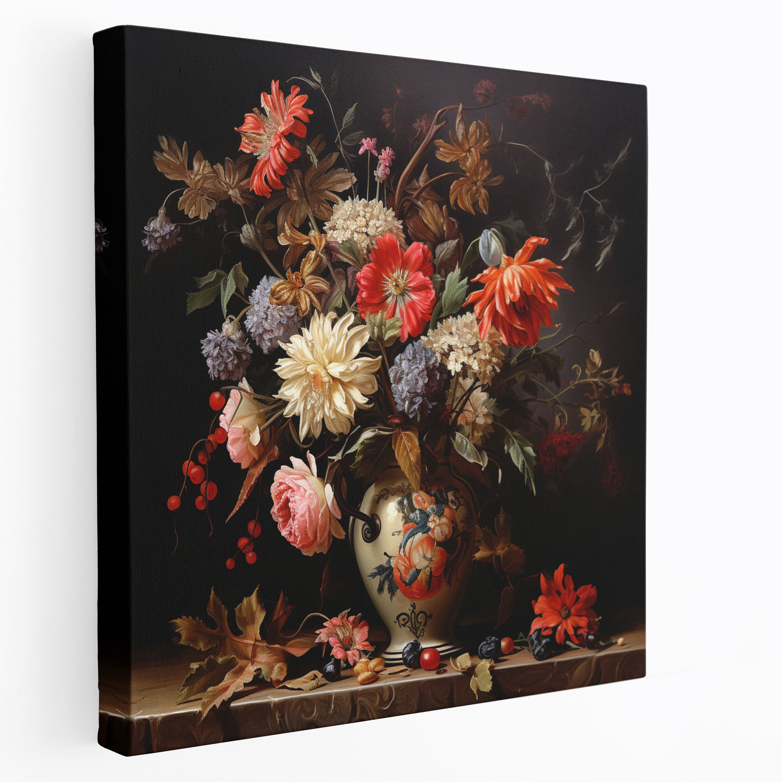 Lenticular Canvas Print - Floral Still Life - Lenticular, Realistic Painting, Canvas Print, Lenticular