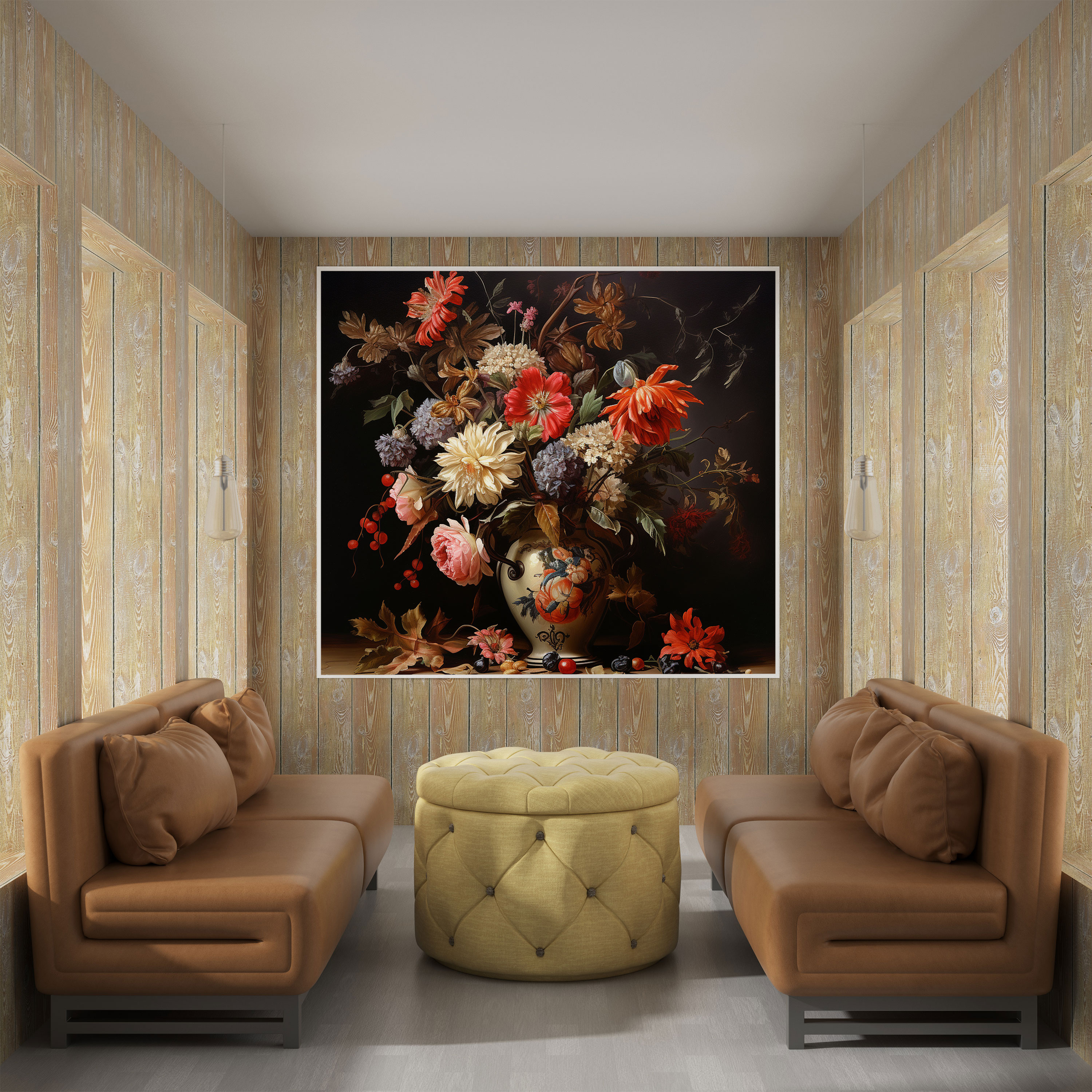 Lenticular Canvas Print - Floral Still Life - Lenticular, Realistic Painting, Canvas Print, Lenticular