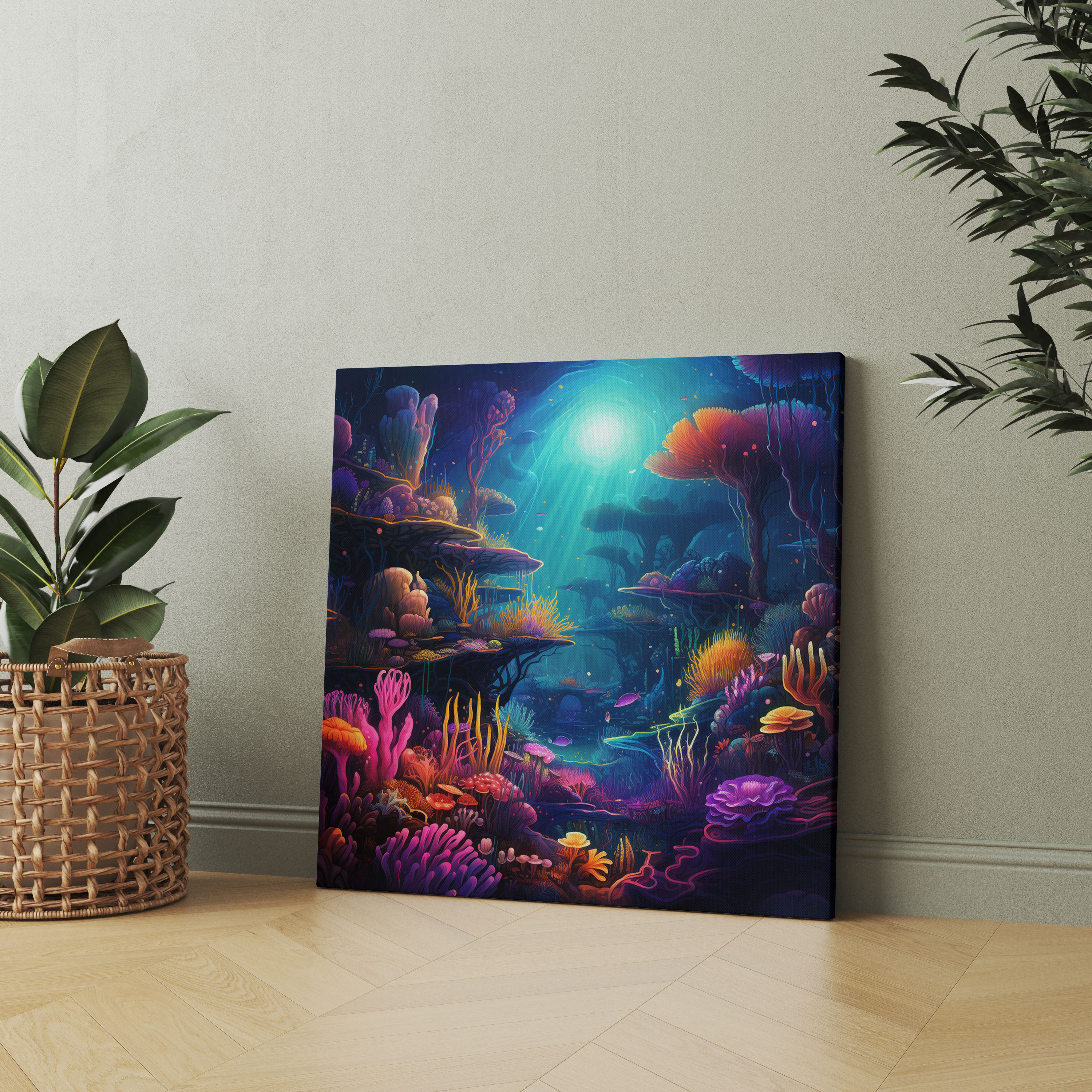 Lenticular Canvas Print - Underwater Fantasy - Lenticular, Marine Life, Home Decoration, Underwater