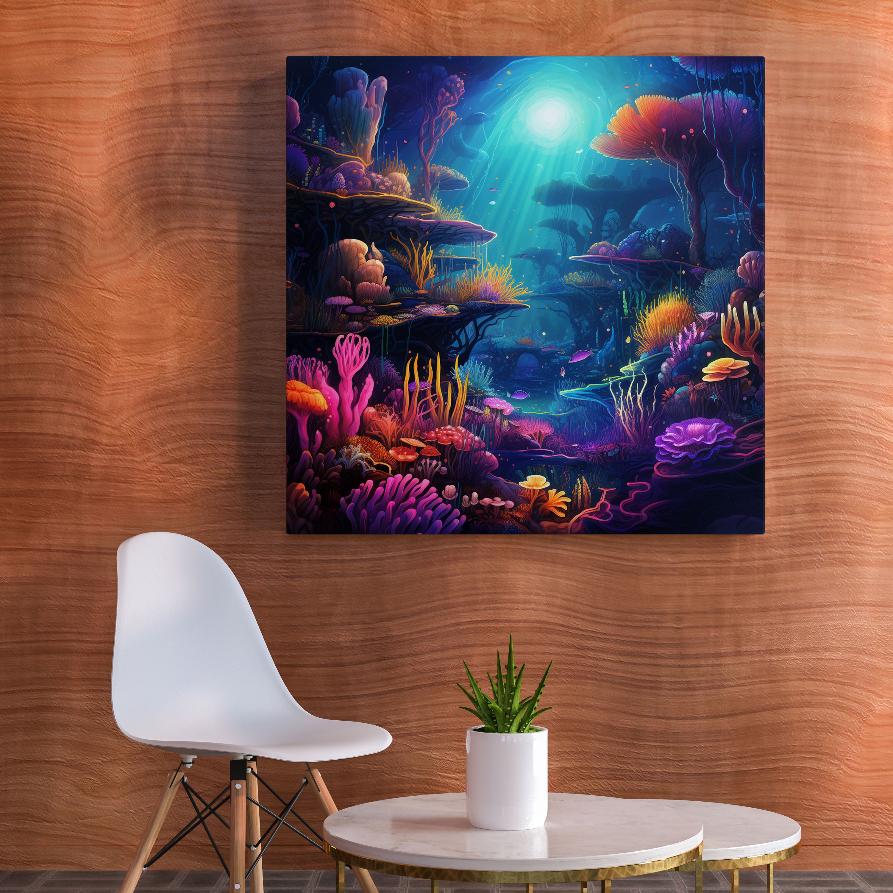 Lenticular Canvas Print - Underwater Fantasy - Lenticular, Marine Life, Home Decoration, Underwater