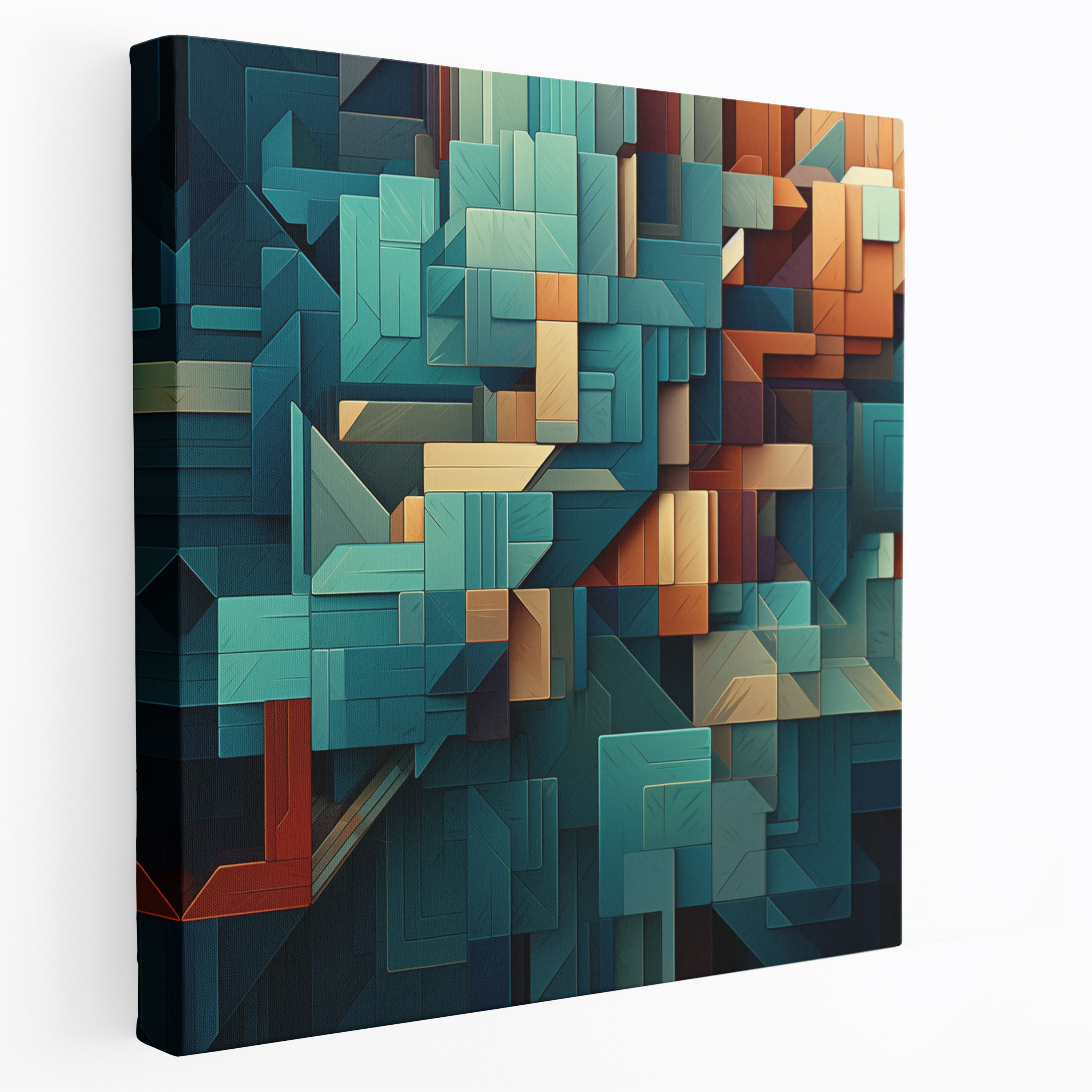 Lenticular Wall Decoration: Geometric Shift - Lenticular, Home Decoration, Abstract Pattern, Lenticular