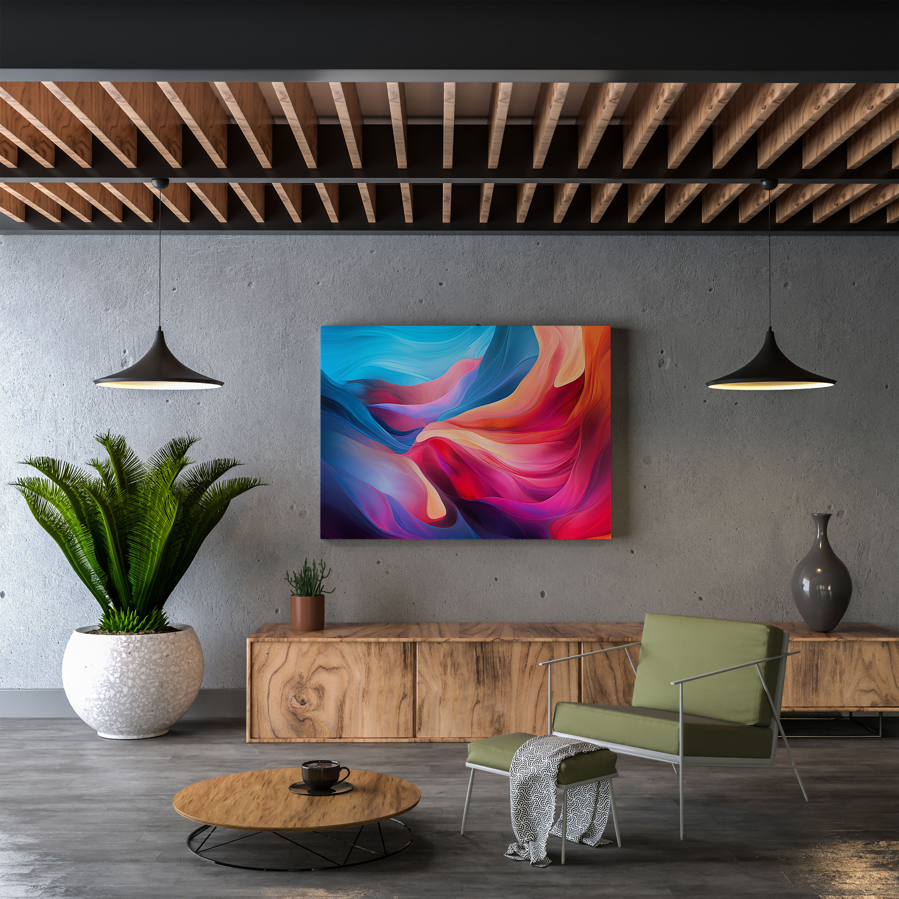 Lenticular Wall Art: Colorful Fusion - Lenticular, Wall Art, Home Decoration, Lenticular