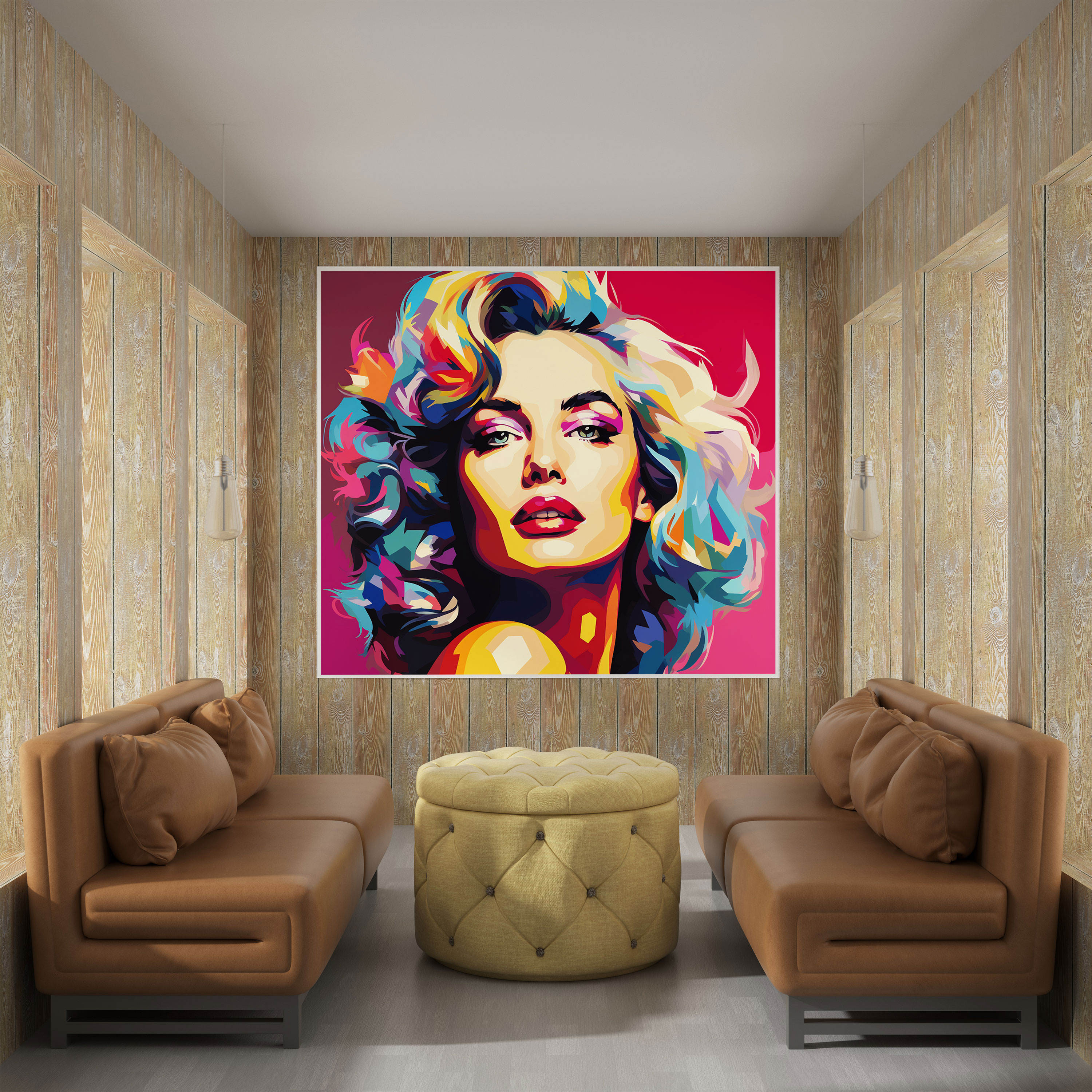 Lenticular Pop Art Icon Canvas Print - Lenticular, Colorful, Lenticular, Famous Icon