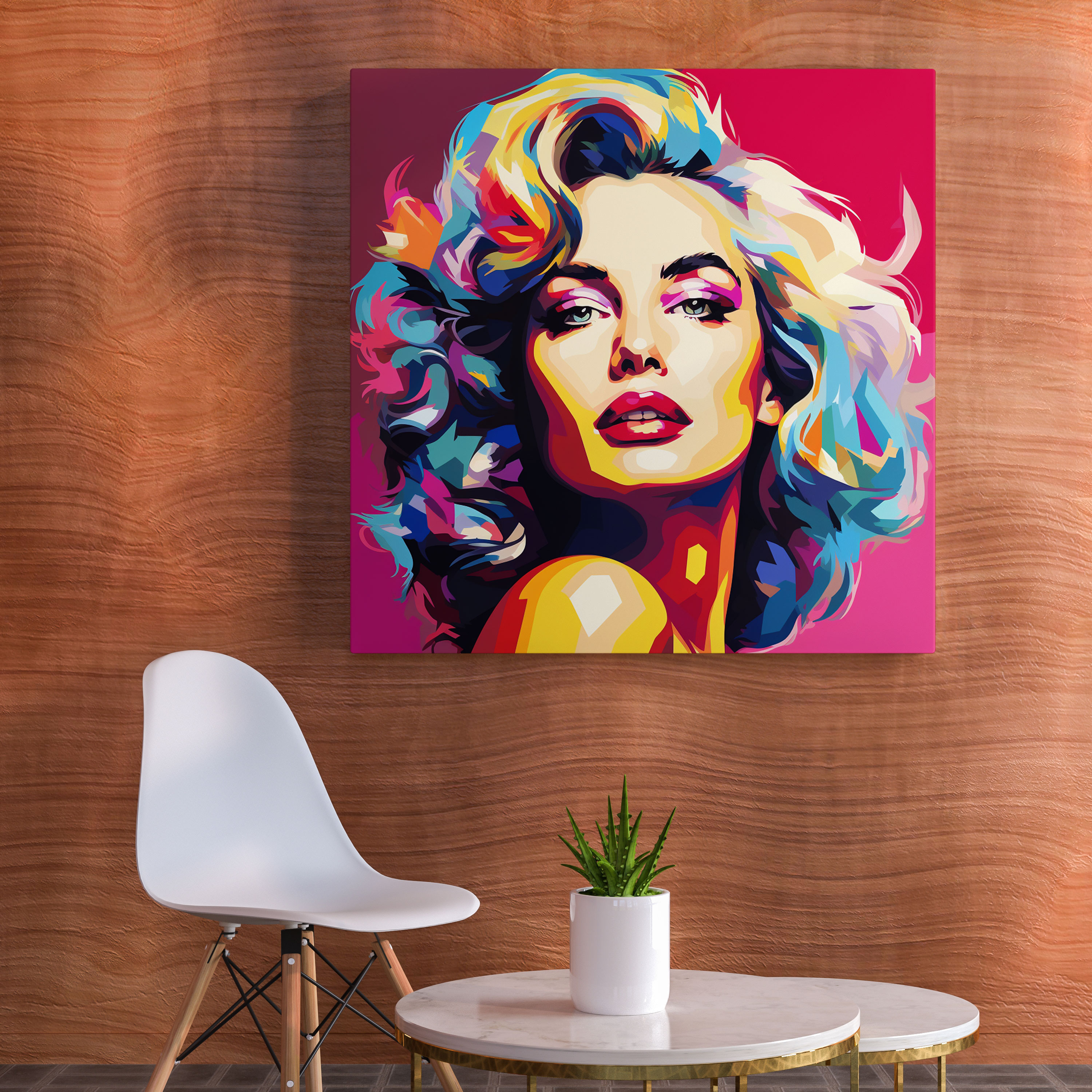 Lenticular Pop Art Icon Canvas Print - Lenticular, Colorful, Lenticular, Famous Icon