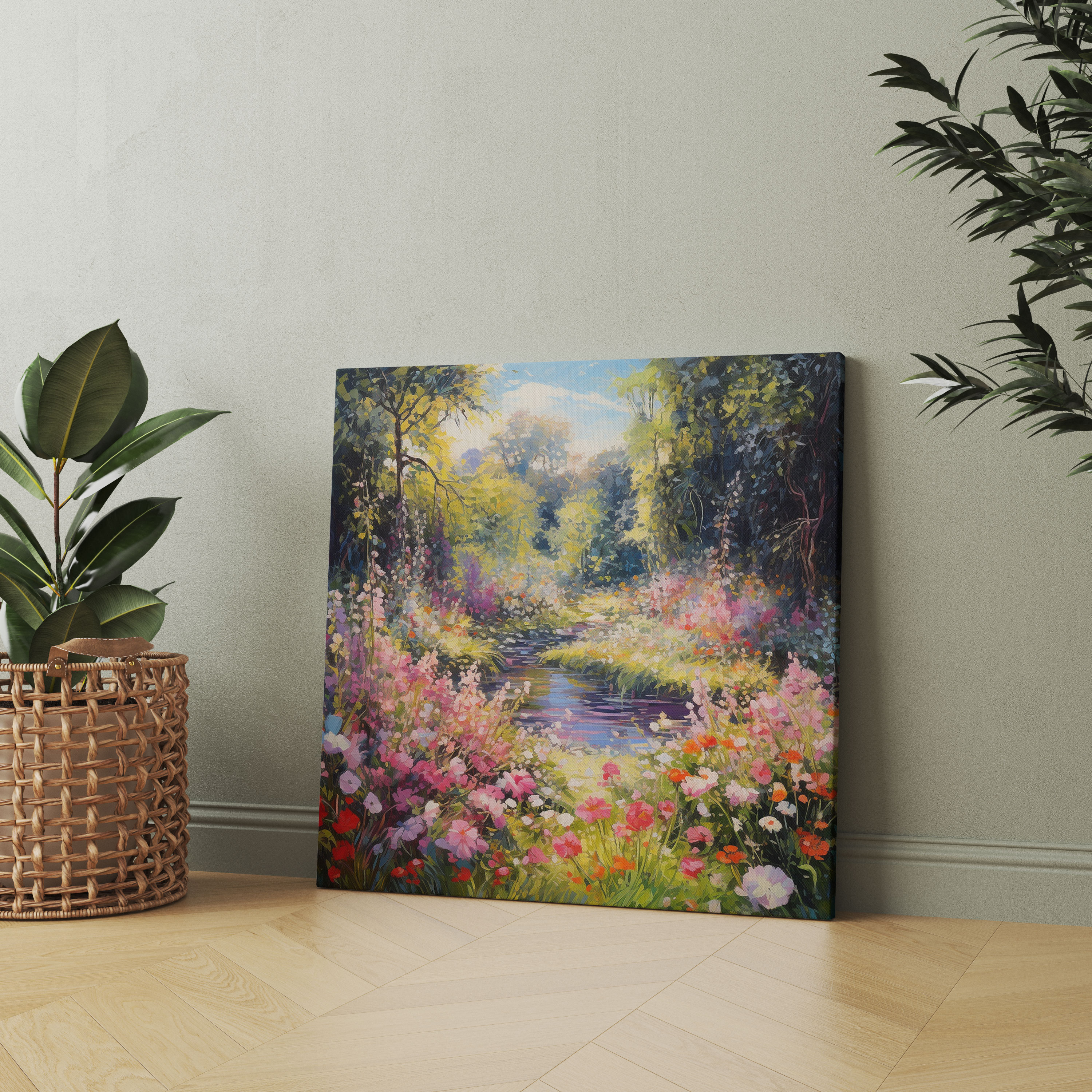 Lenticular Impressionist Garden Canvas Print - Lenticular, Canvas, Wall Art, Dreamy Scene