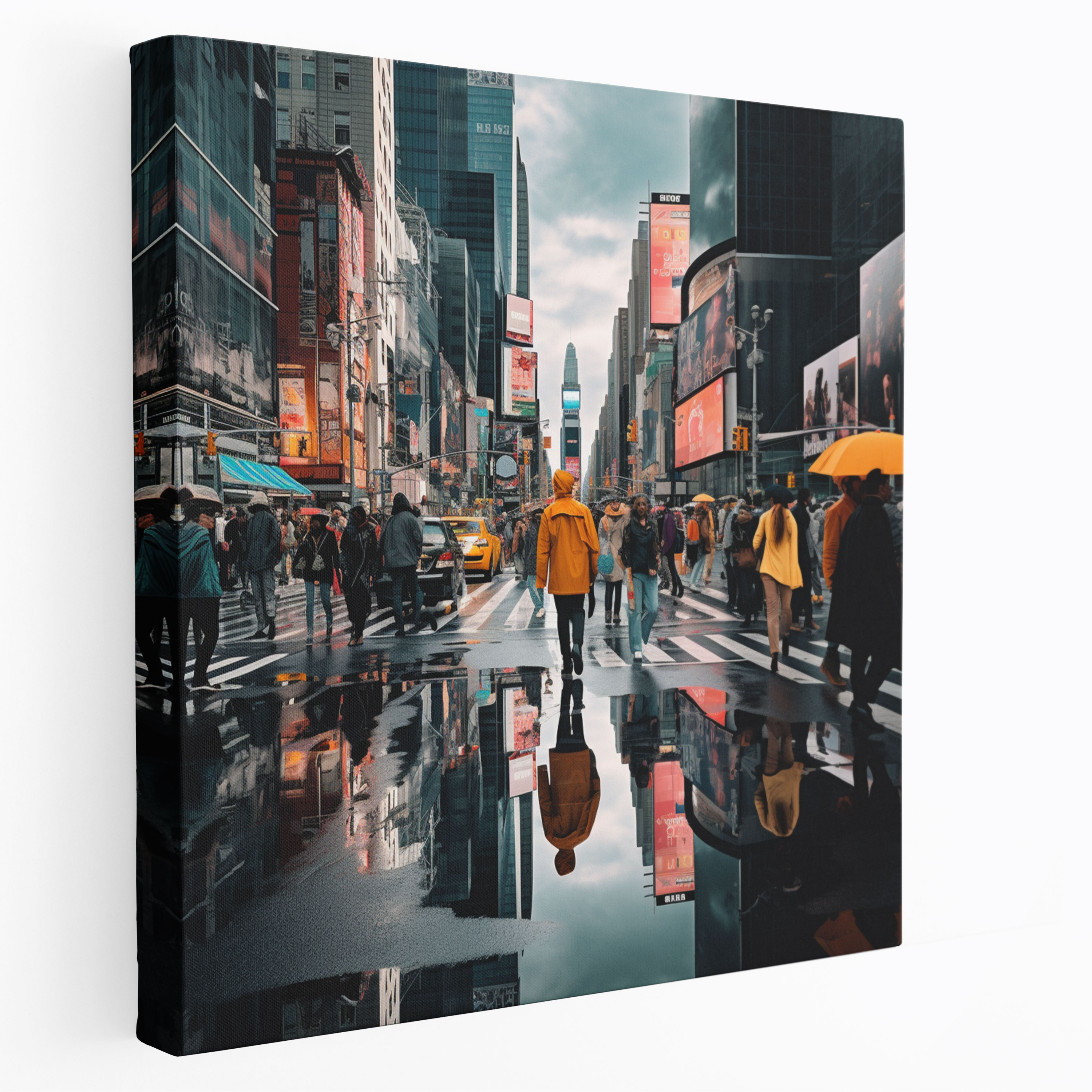 Lenticular Cityscape Street Photography Canvas Print - Lenticular, Cityscape, Vibrant Energy, Lenticular