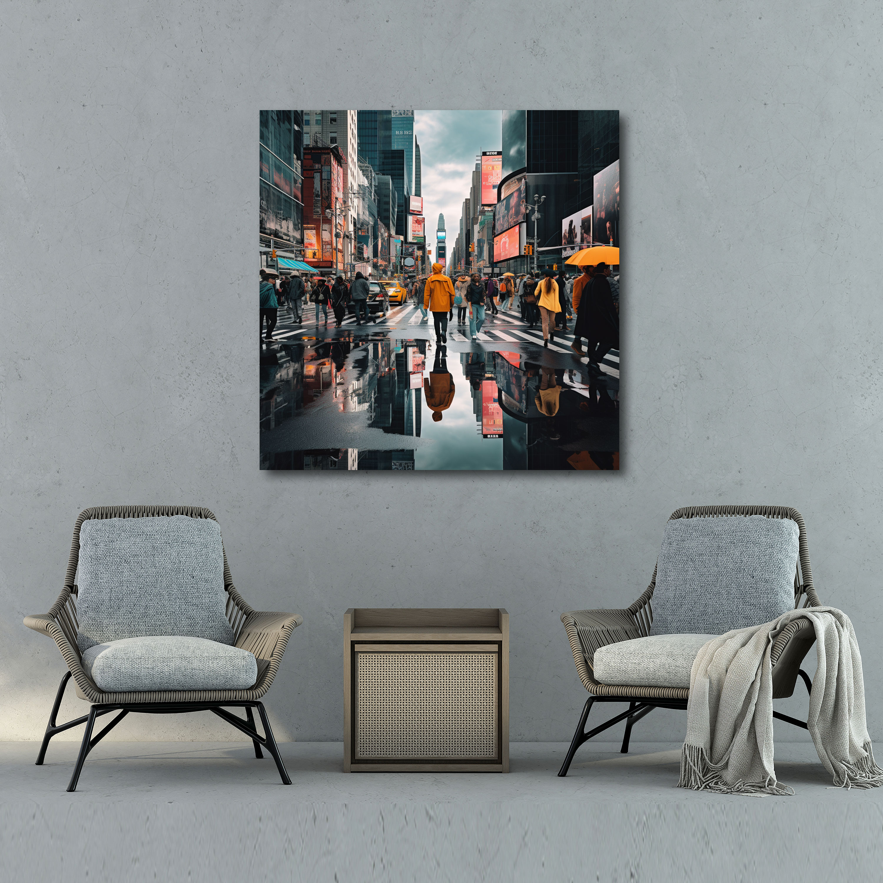 Lenticular Cityscape Street Photography Canvas Print - Lenticular, Cityscape, Vibrant Energy, Lenticular