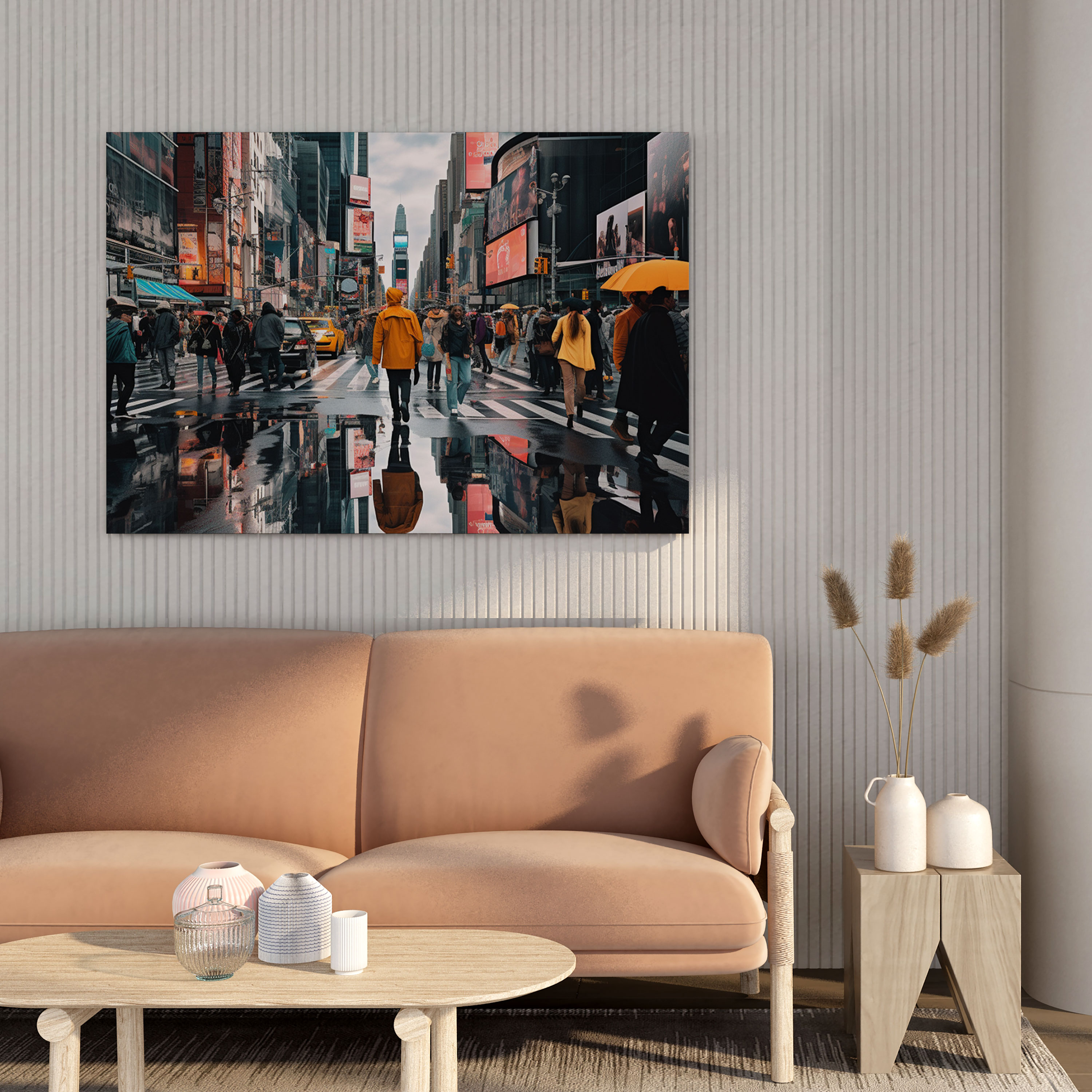 Lenticular Cityscape Street Photography Canvas Print - Lenticular, Cityscape, Vibrant Energy, Lenticular