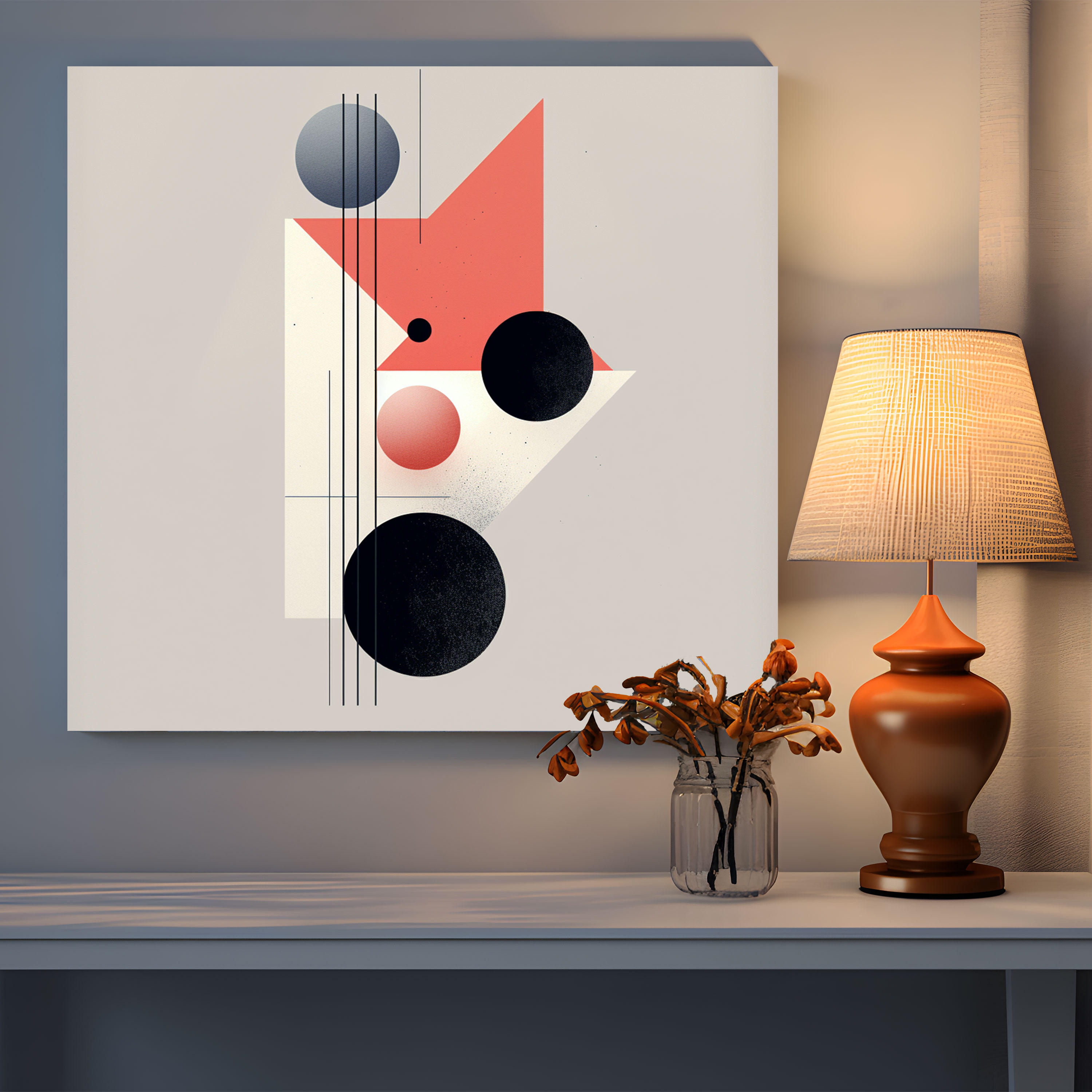 Lenticular Minimalist Geometric Canvas Print - Lenticular, Canvas Print, Wall Art, Canvas Wall Art