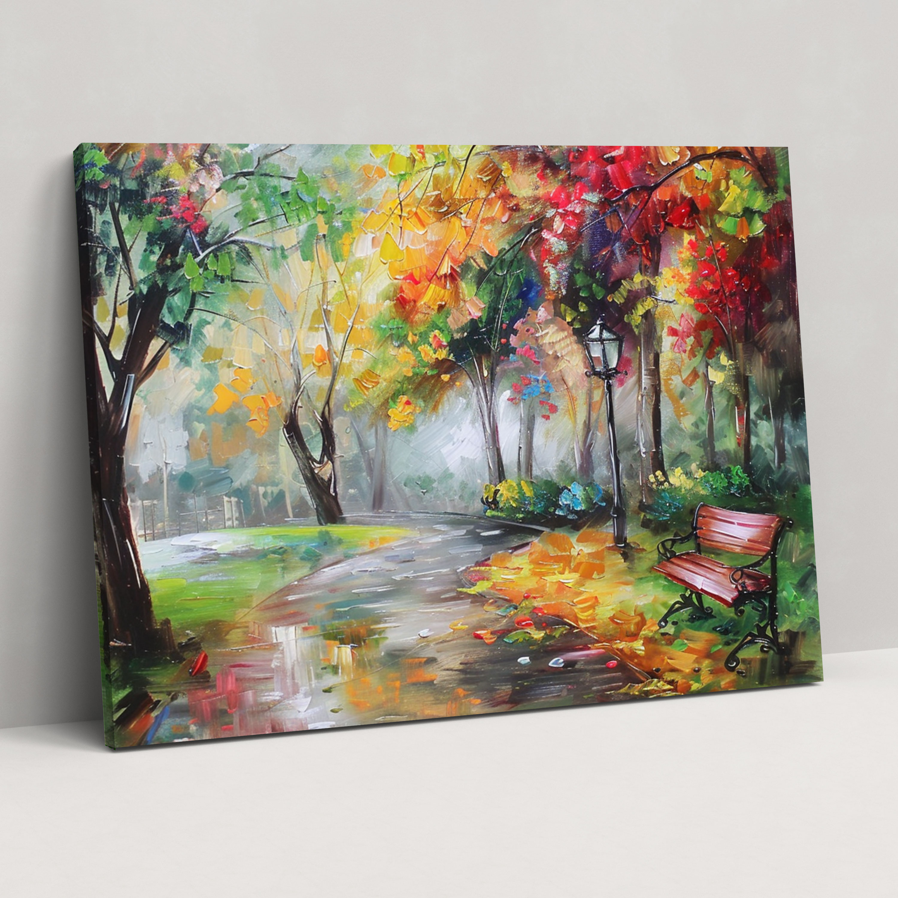 Leonid Afremov Park Canvas Print - Leonid Afremov, Leonid Afremov, Canvas, Canvas Print
