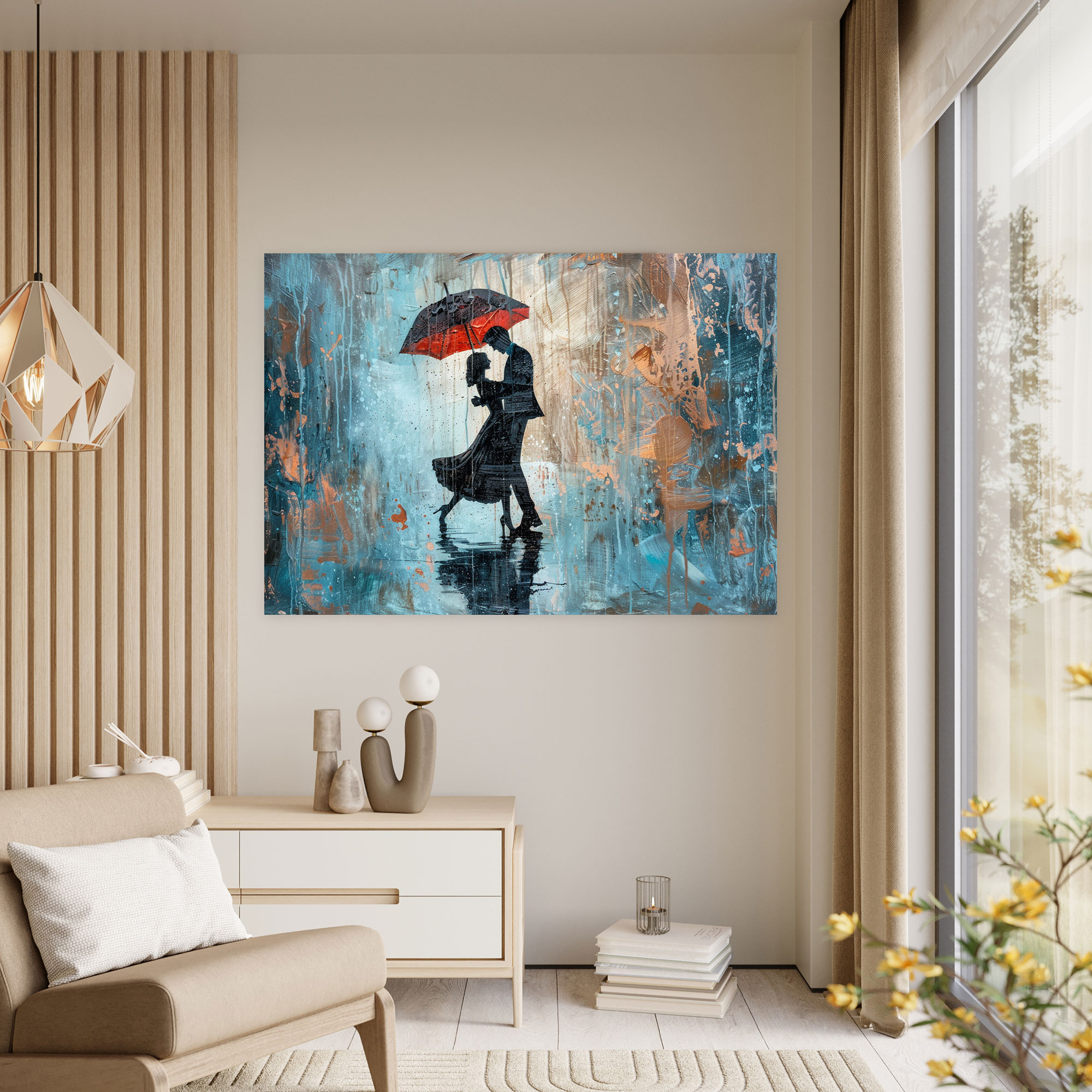 Leonid Afremov Inspired Dancing Couple Wall Decoration - Leonid Afremov, Home Decoration, Canvas Wall Art, Wall Decoration