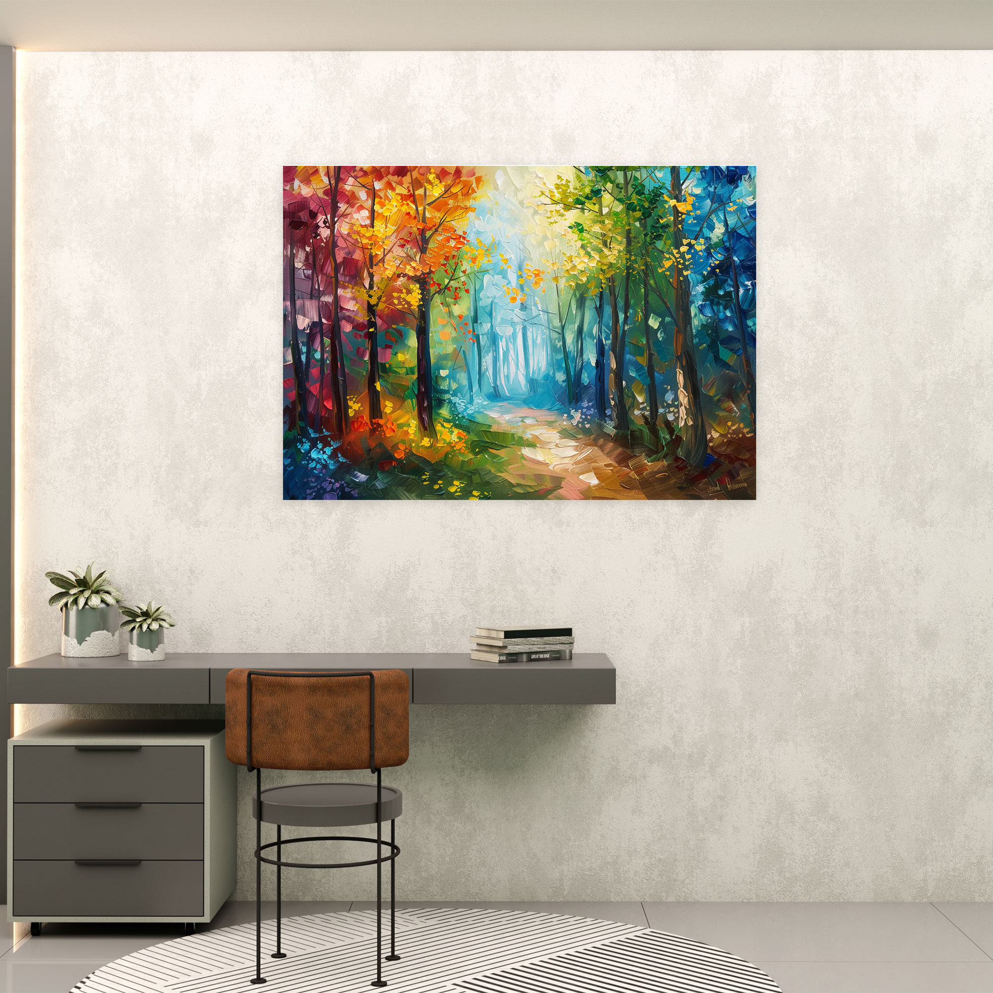 Whimsical Forest Canvas Print - Leonid Afremov, Wall Art, Canvas, Leonid Afremov
