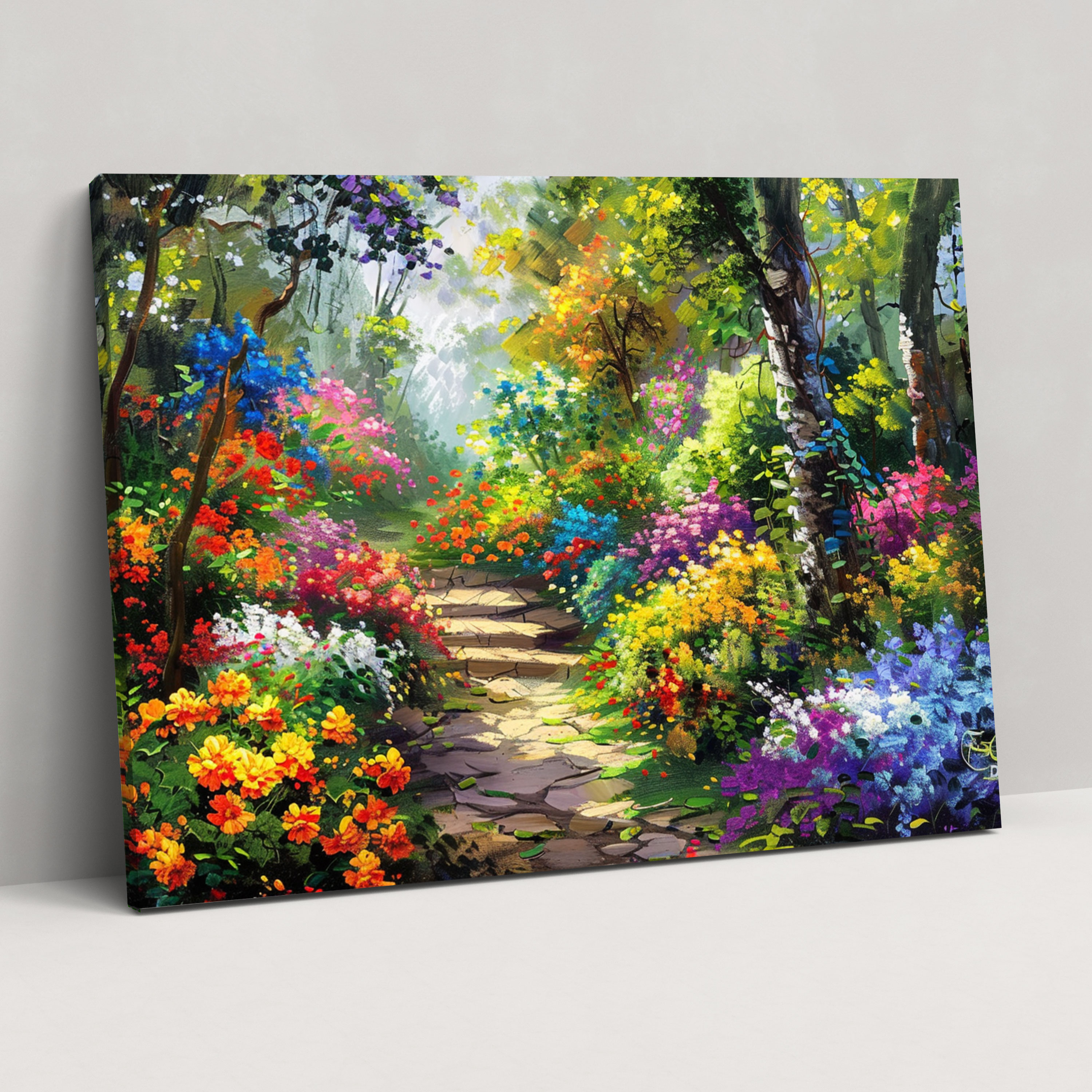 Enchanting Garden Canvas Print - Leonid Afremov, Canvas Wall Art, Wall Decoration, Canvas