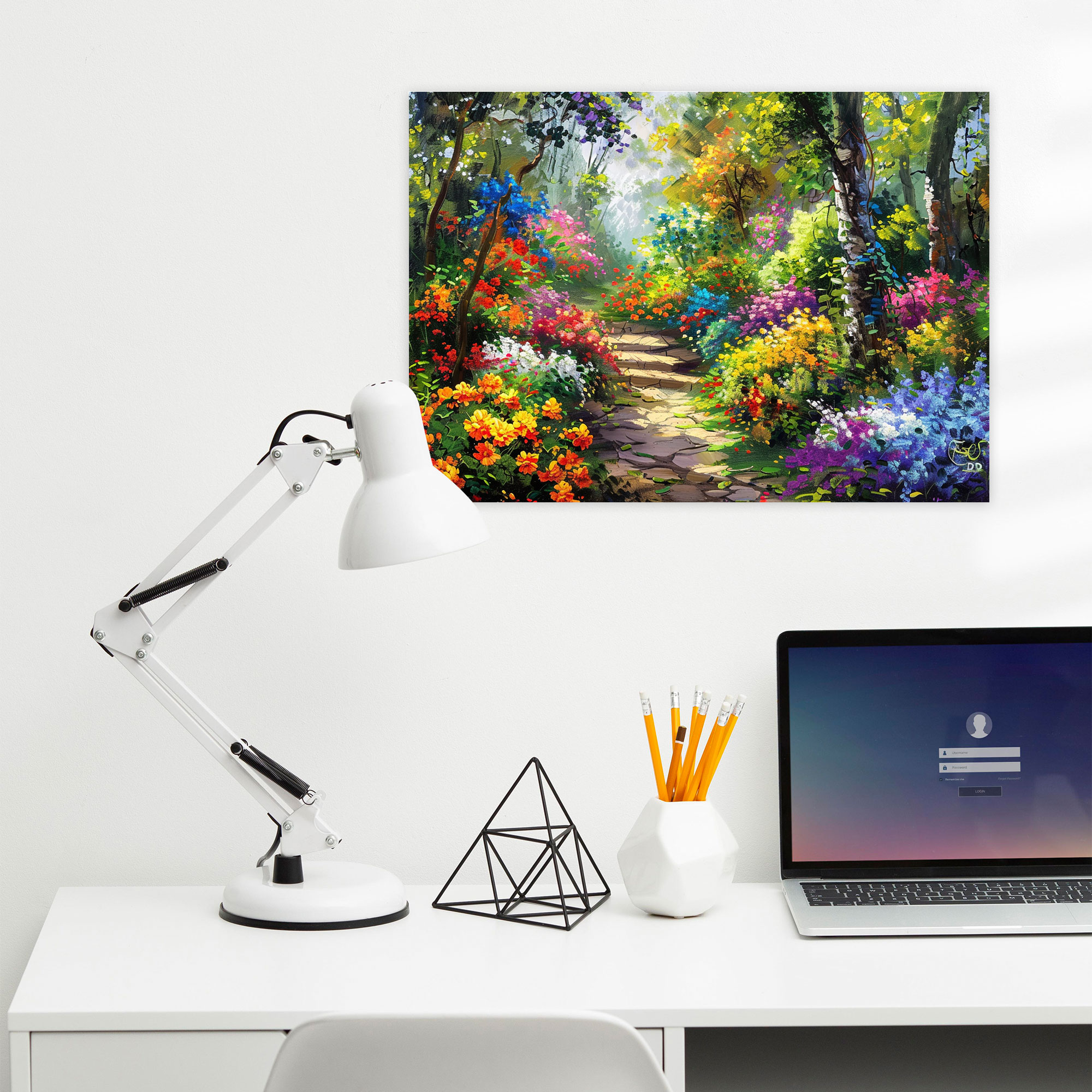 Enchanting Garden Canvas Print - Leonid Afremov, Canvas Wall Art, Wall Decoration, Canvas