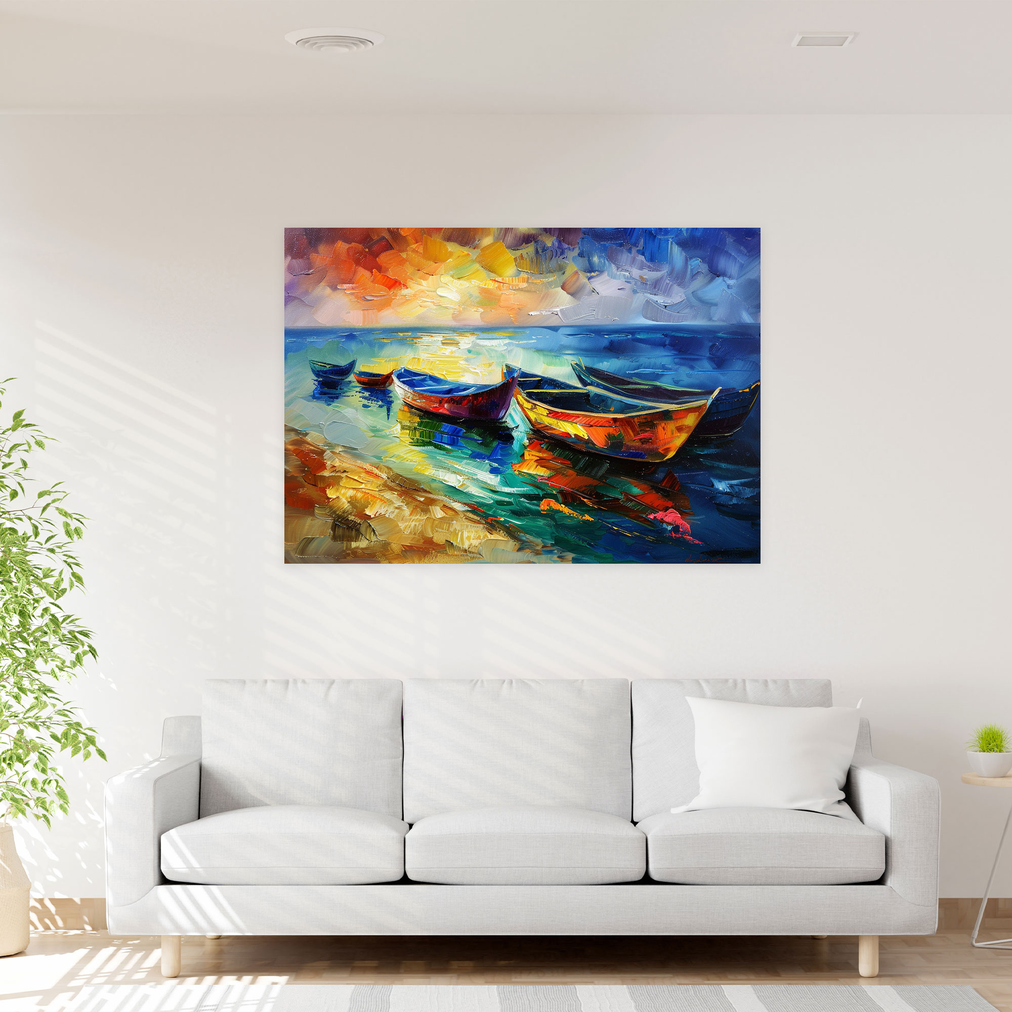 Dreamy Seascape Canvas Print - Leonid Afremov, Canvas Print, Home Decoration, Canvas