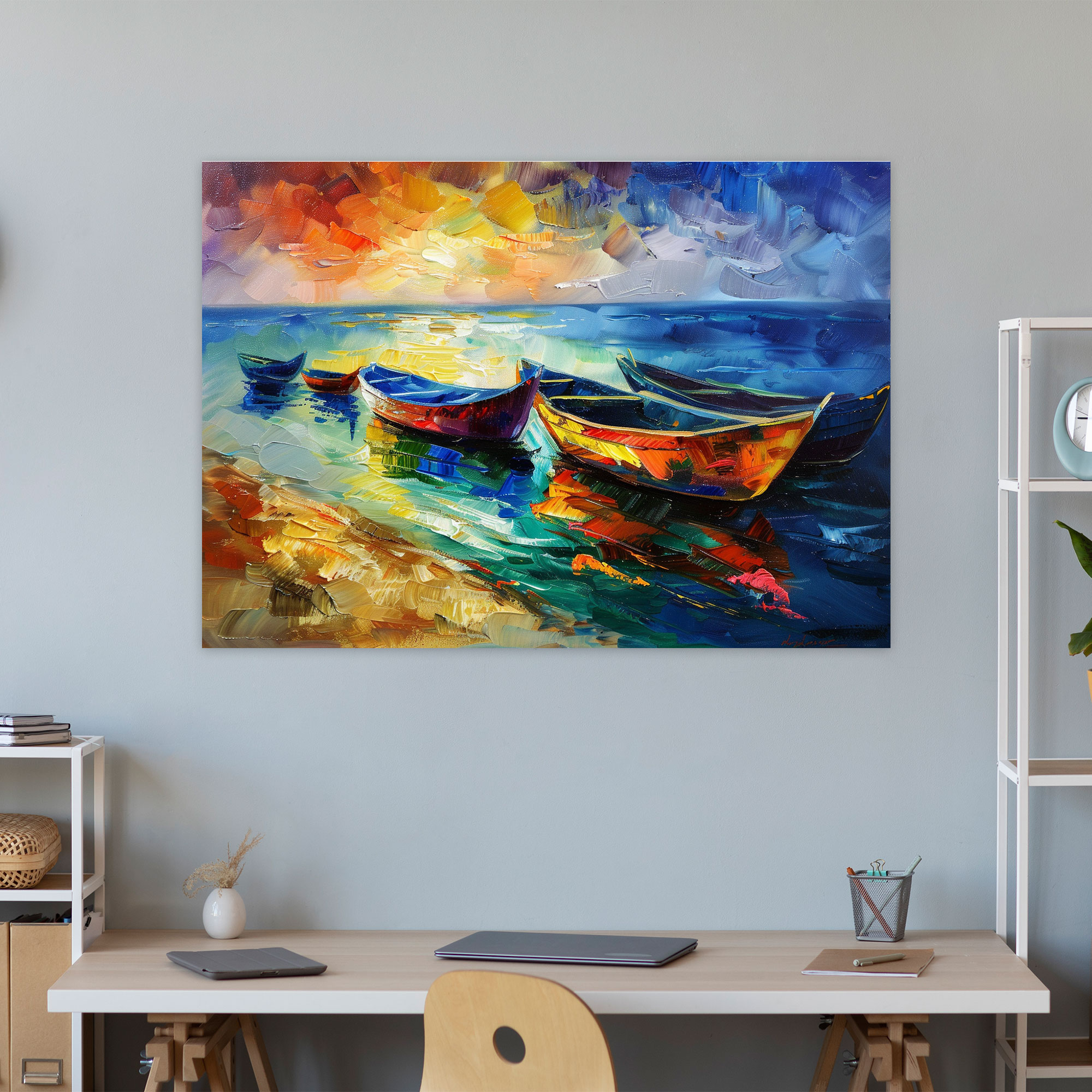 Dreamy Seascape Canvas Print - Leonid Afremov, Canvas Print, Home Decoration, Canvas