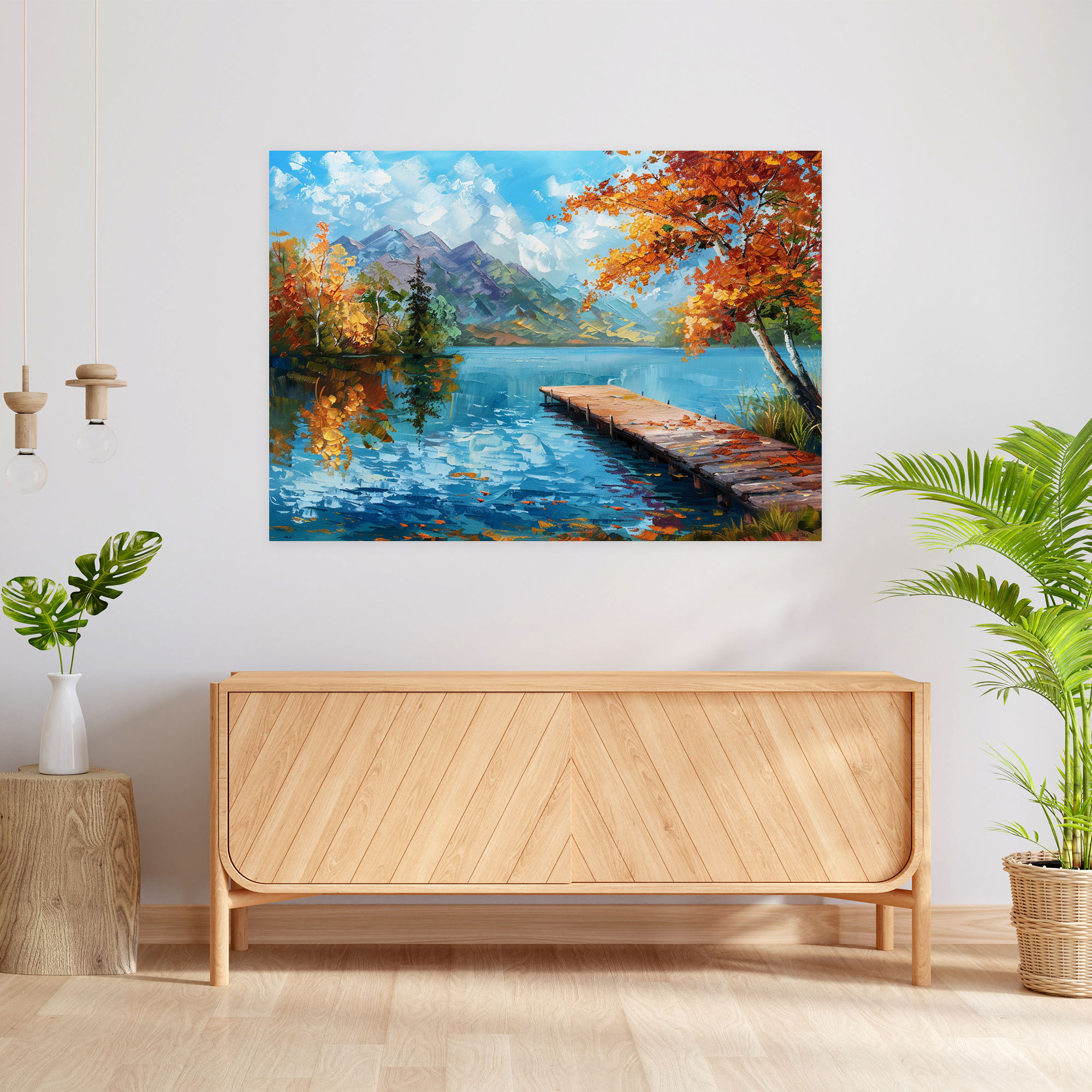 Leonid Afremov Canvas Print Dock Wall Decoration - Leonid Afremov, Canvas Print, Canvas Wall Art, Leonid Afremov