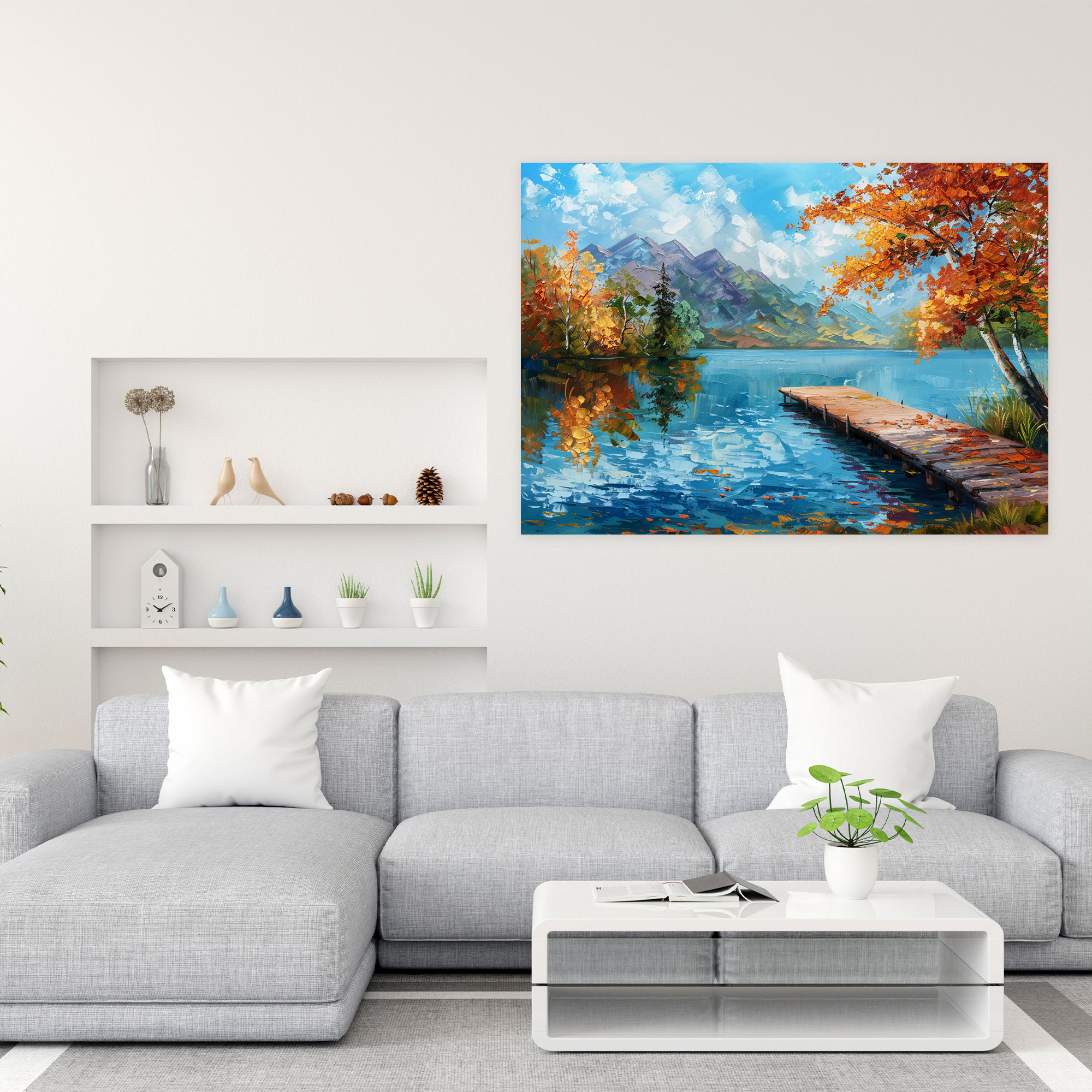 Leonid Afremov Canvas Print Dock Wall Decoration - Leonid Afremov, Canvas Print, Canvas Wall Art, Leonid Afremov
